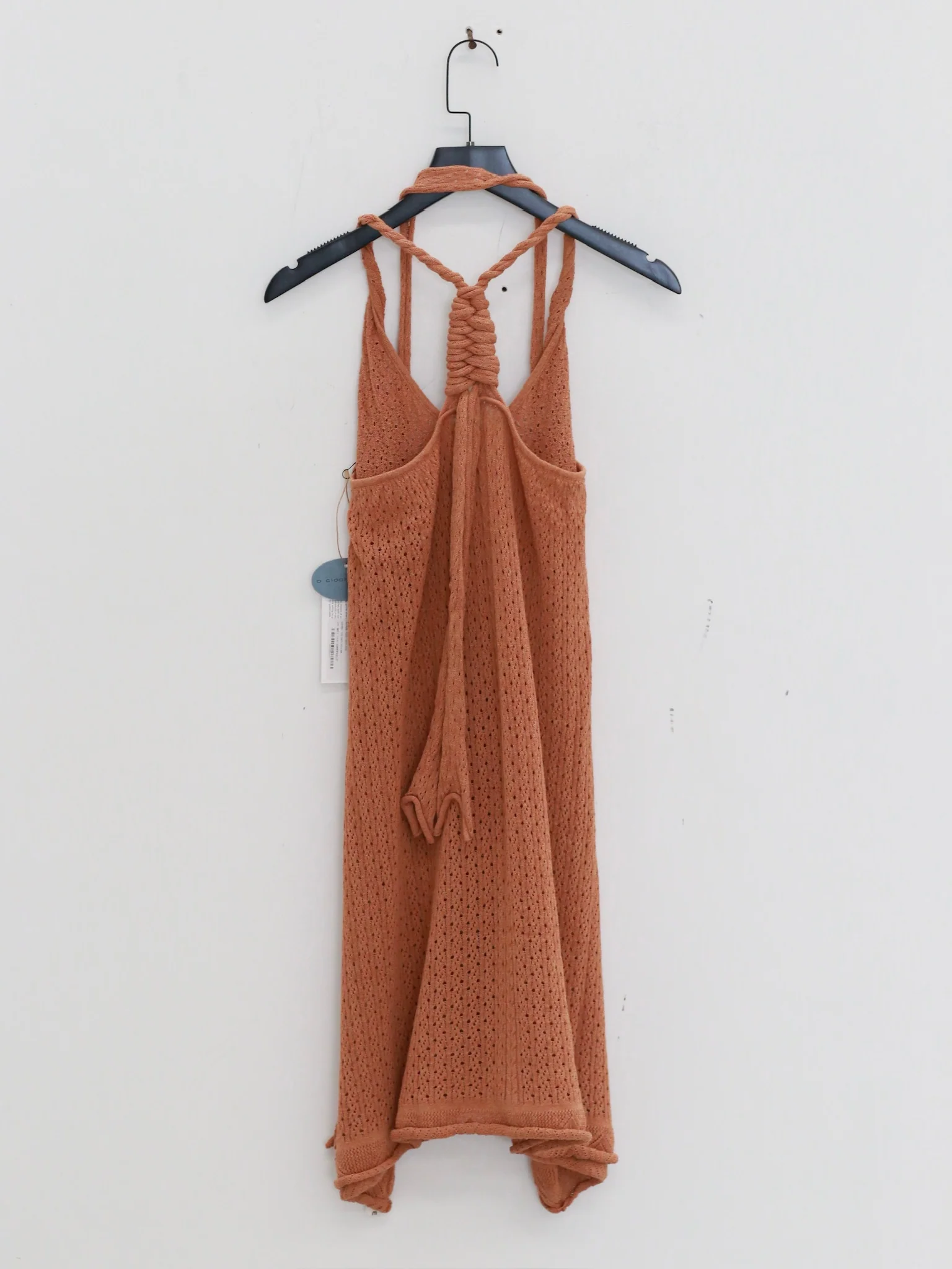 o cloche code cotton knit A-line dress OCC-OH01Q841-XQ Apricot Orange APRICOT - Image 6
