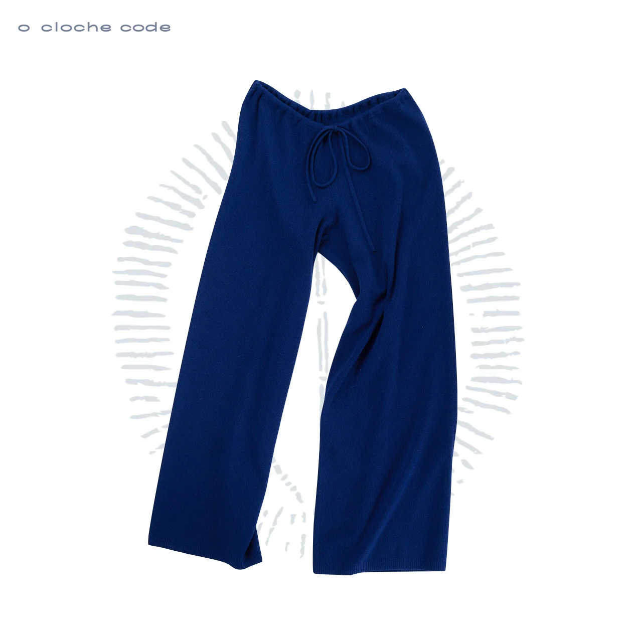 o cloche code low-rise straight leg pants OCC-OH01P849-HJL Navy blue NAVY - Image 5