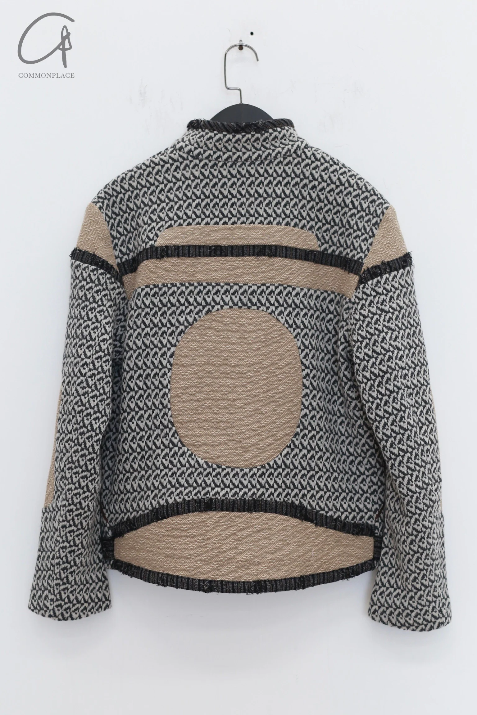 COMMUNS 24 Autumn and Winter Wool Jacket CMS-CS/24FW-V112B-Beige/Checks CS/24FW-V112B - Image 4
