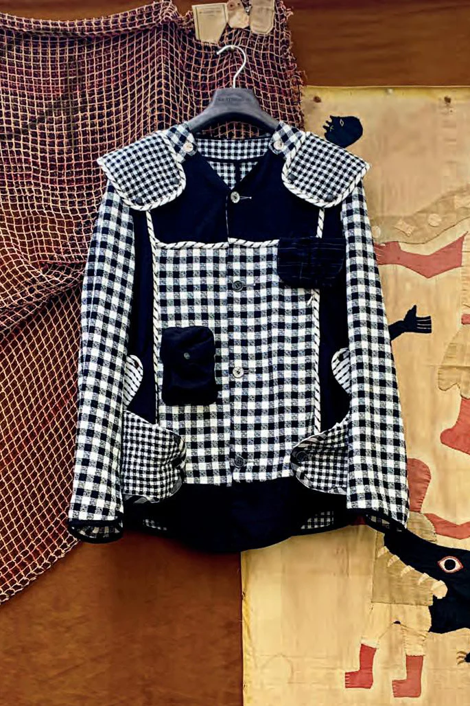 communs black and white plaid jacket SS22-V110 - Image 5