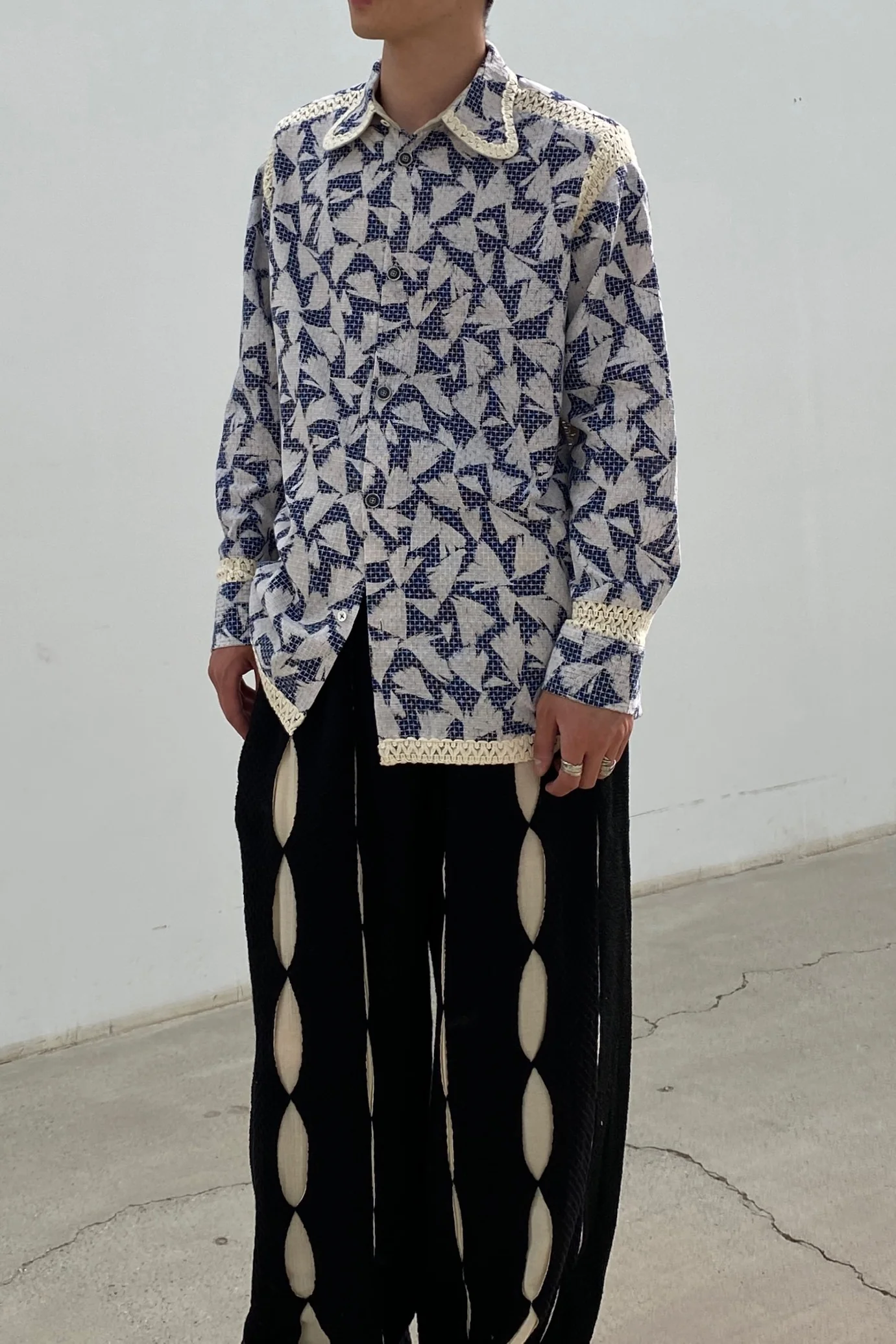 communs blue print simple shirt SS22-C121 - Image 22