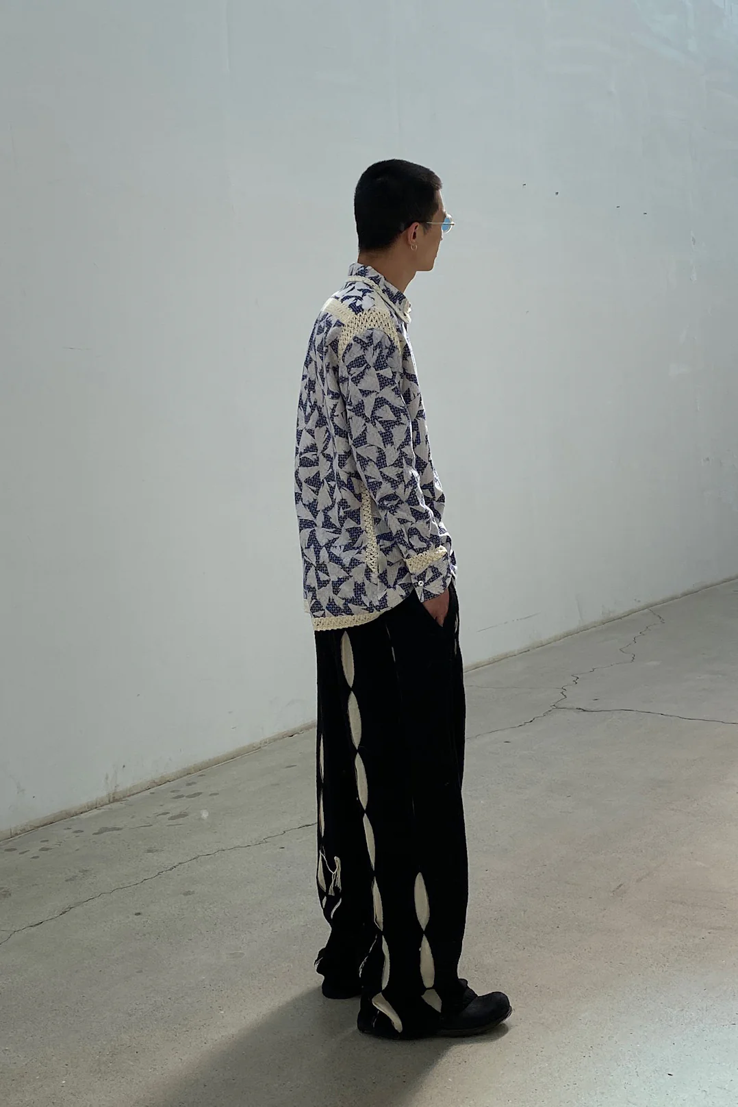 communs blue print simple shirt SS22-C121 - Image 38