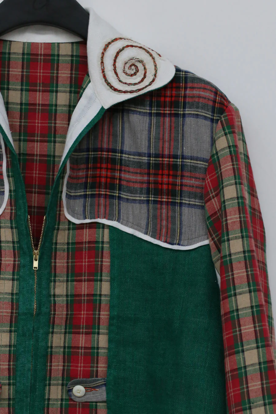 communs checked pattern patch western jacket SS21-V144B - Image 3