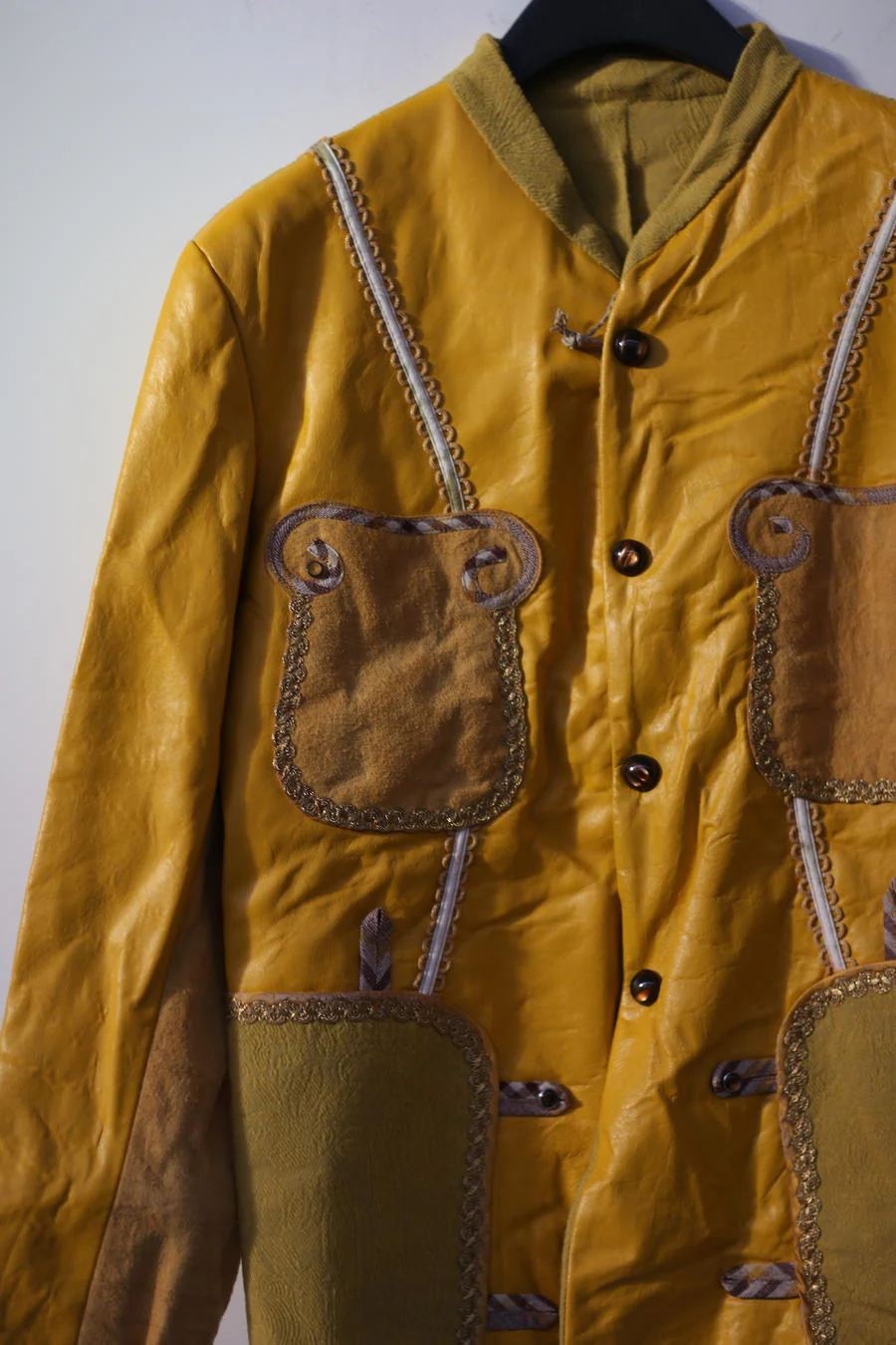 Communs fashion four pocket leather jackets CMS-AW22-V210A-HUANG - Image 11