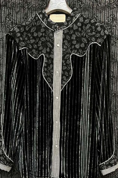 communs hollow velvet shirt SS24-C115B - Image 7