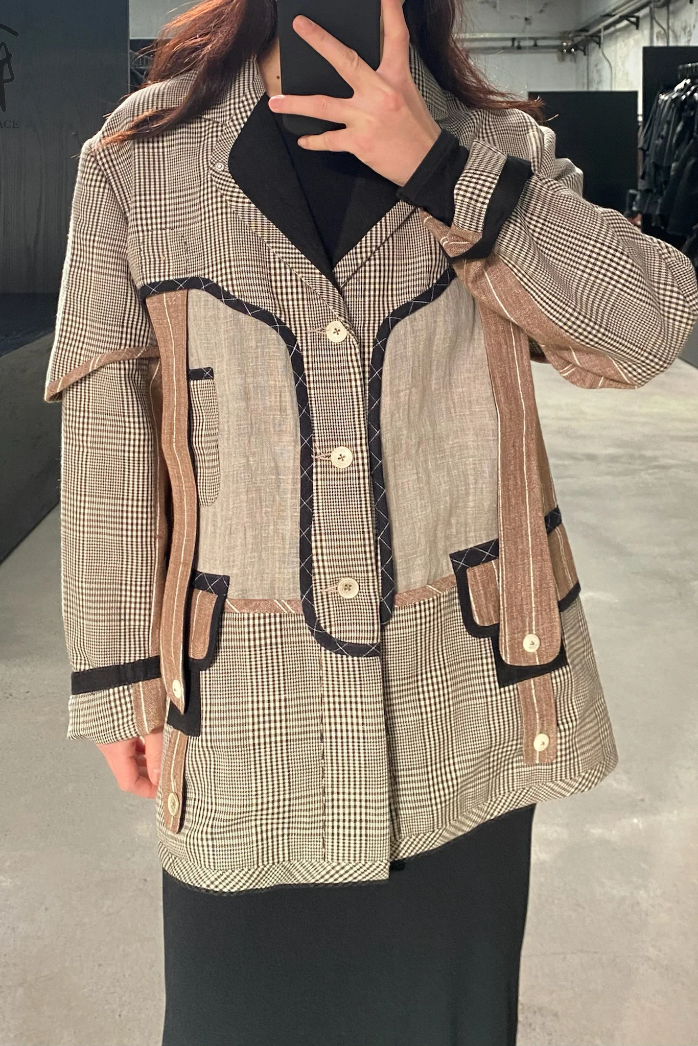 communs lace-up sport plaid jacket SS21-V111A - Image 19