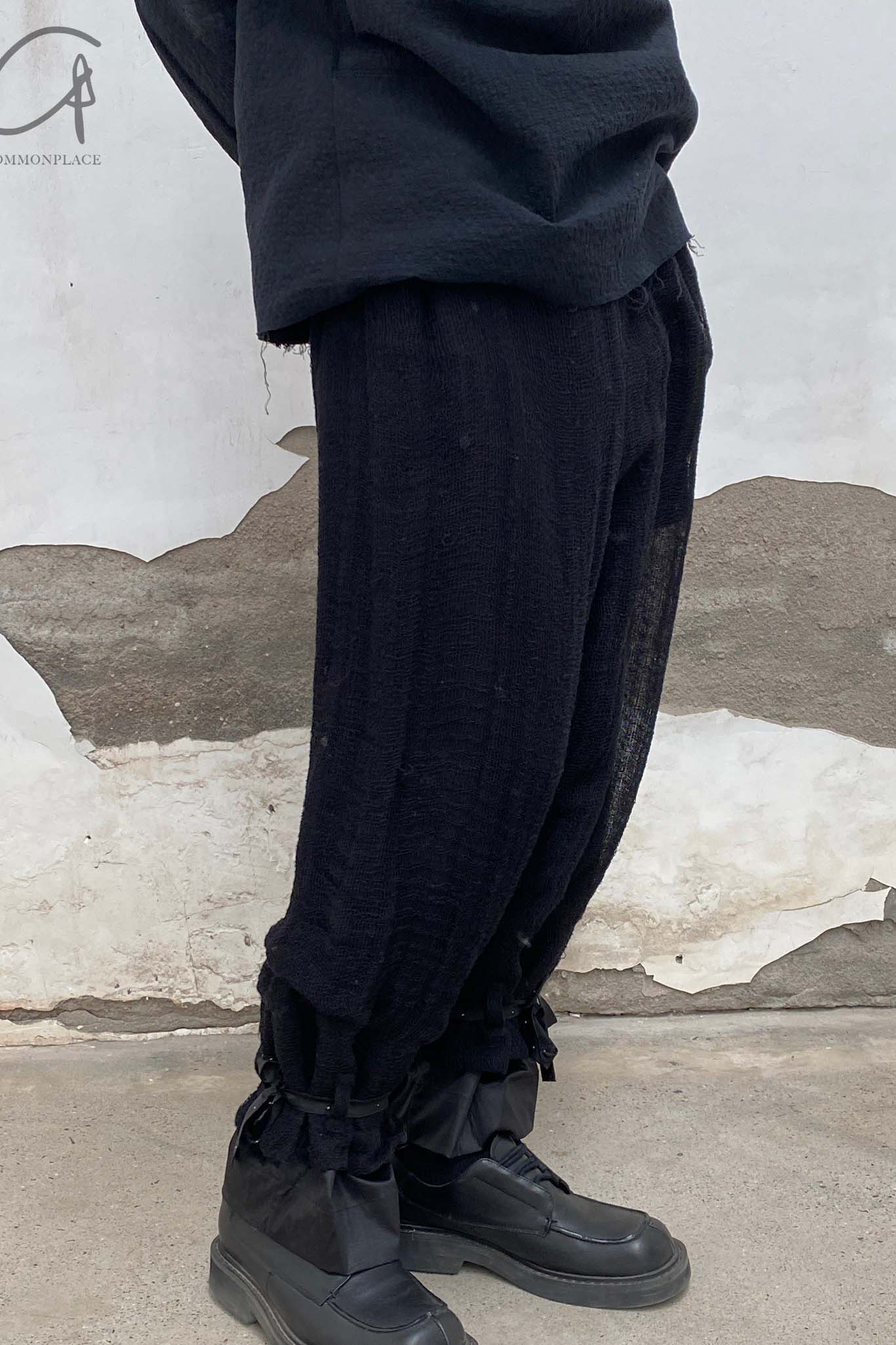 COMMUNS Light Gauze Draping Casual Pants SS21-P119B - Image 12