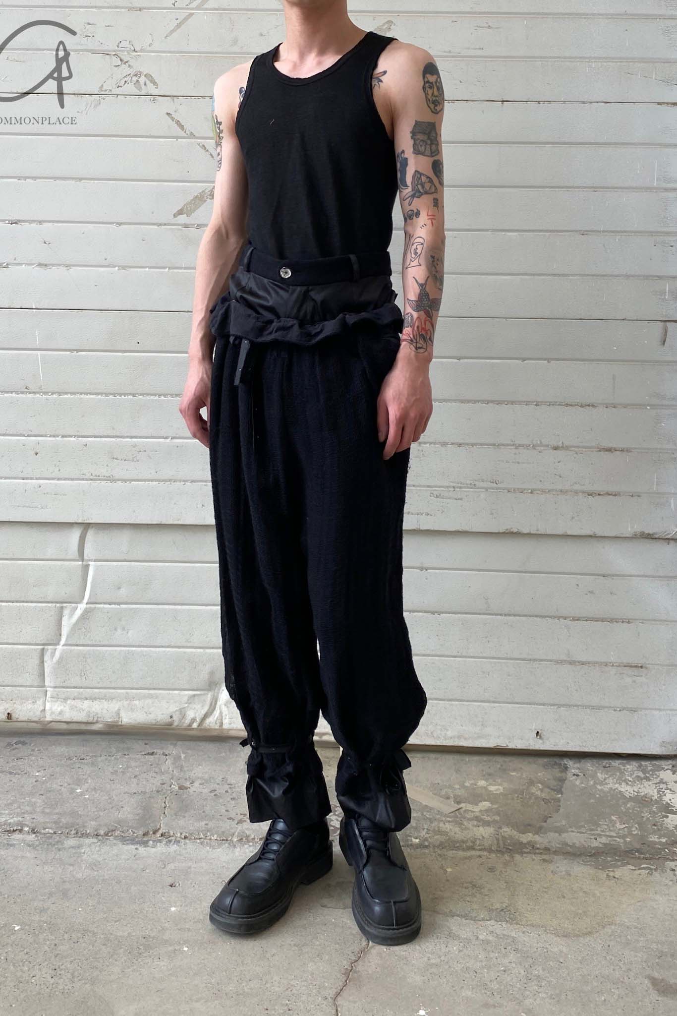 COMMUNS Light Gauze Draping Casual Pants SS21-P119B - Image 2