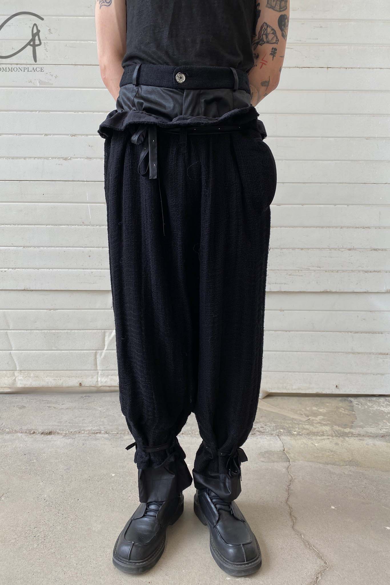 COMMUNS Light Gauze Draping Casual Pants SS21-P119B - Image 3