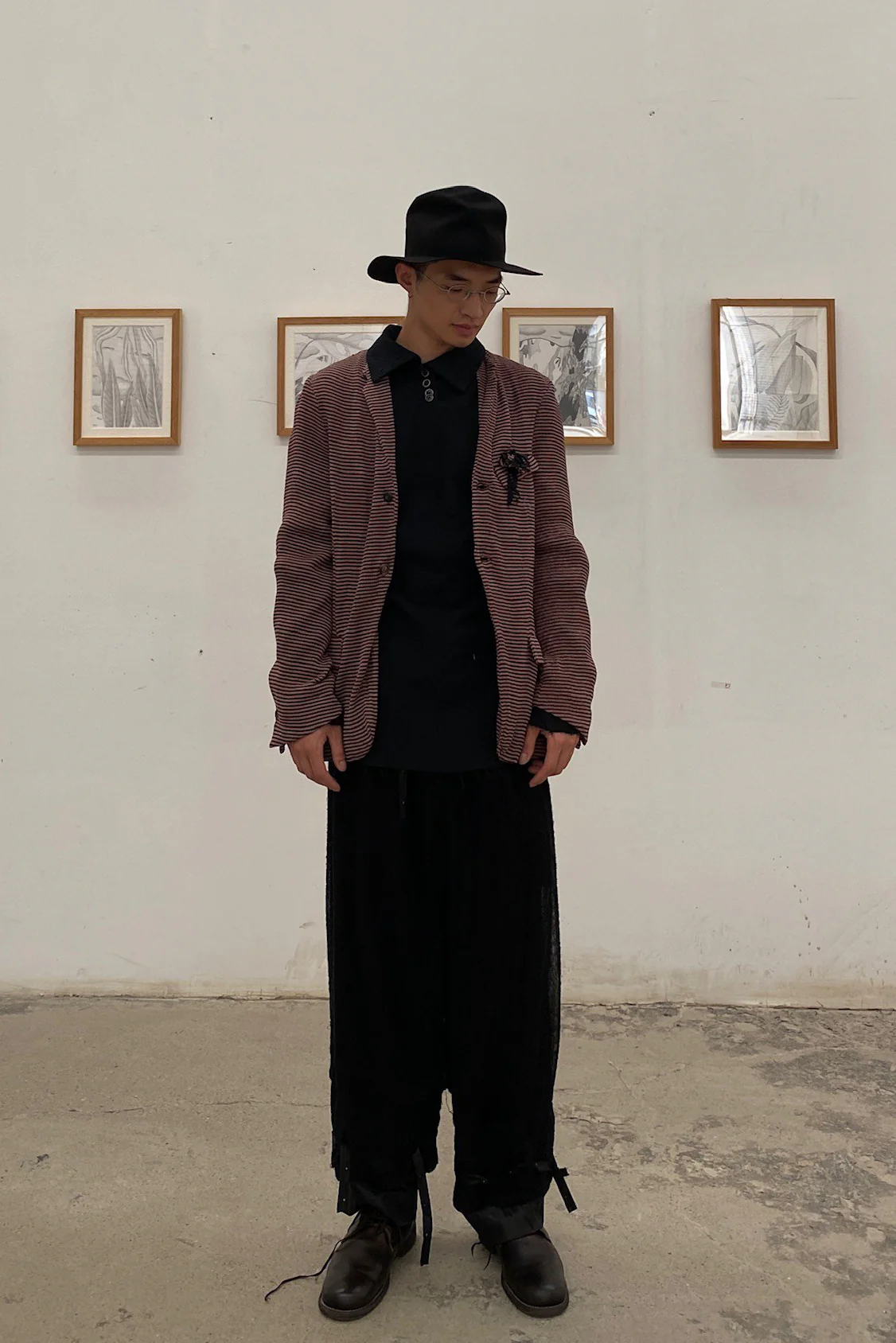 COMMUNS Light Gauze Draping Casual Pants SS21-P119B - Image 47