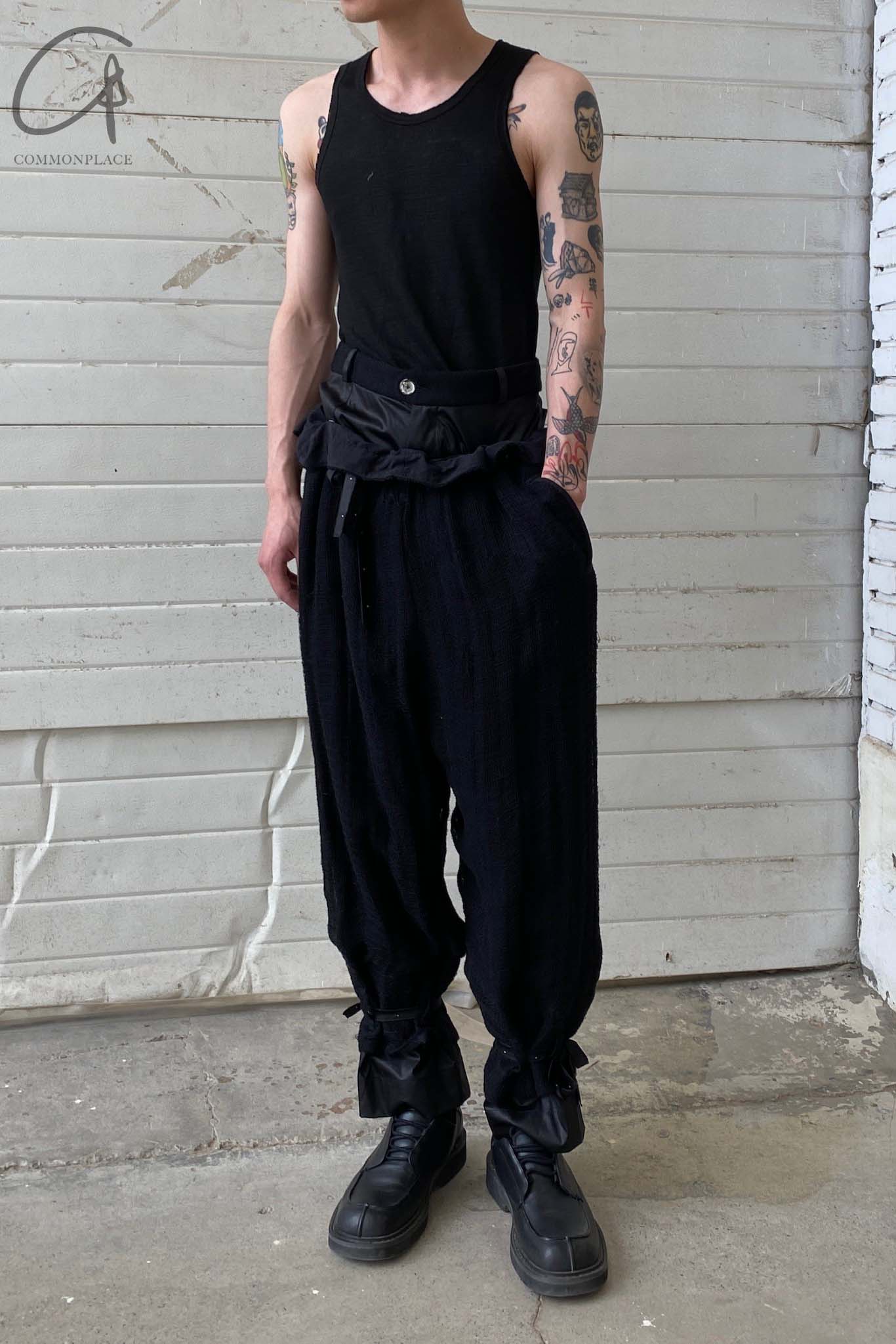 COMMUNS Light Gauze Draping Casual Pants SS21-P119B - Image 5