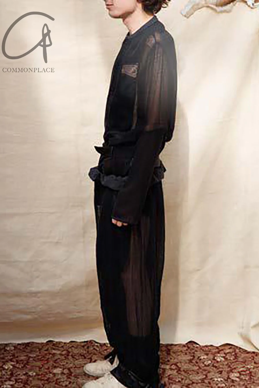 COMMUNS Light Gauze Draping Casual Pants SS21-P119B - Image 52