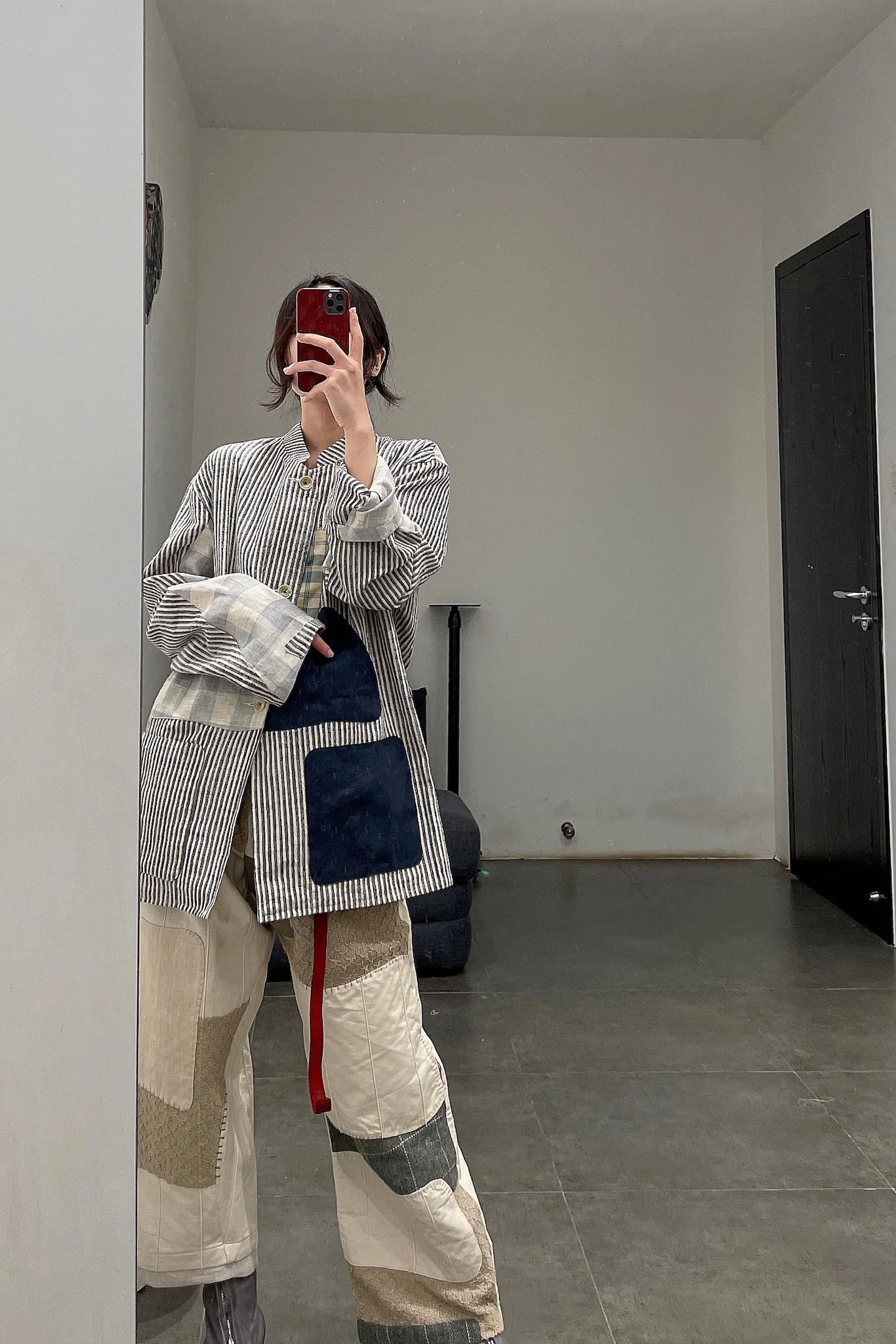 COMMUNS patch deconstructed jacket SS21-V139B PC001 - Image 15