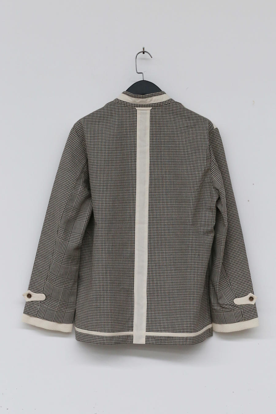 communs plaid pullover with folding lapel SS21-C131A - Image 9