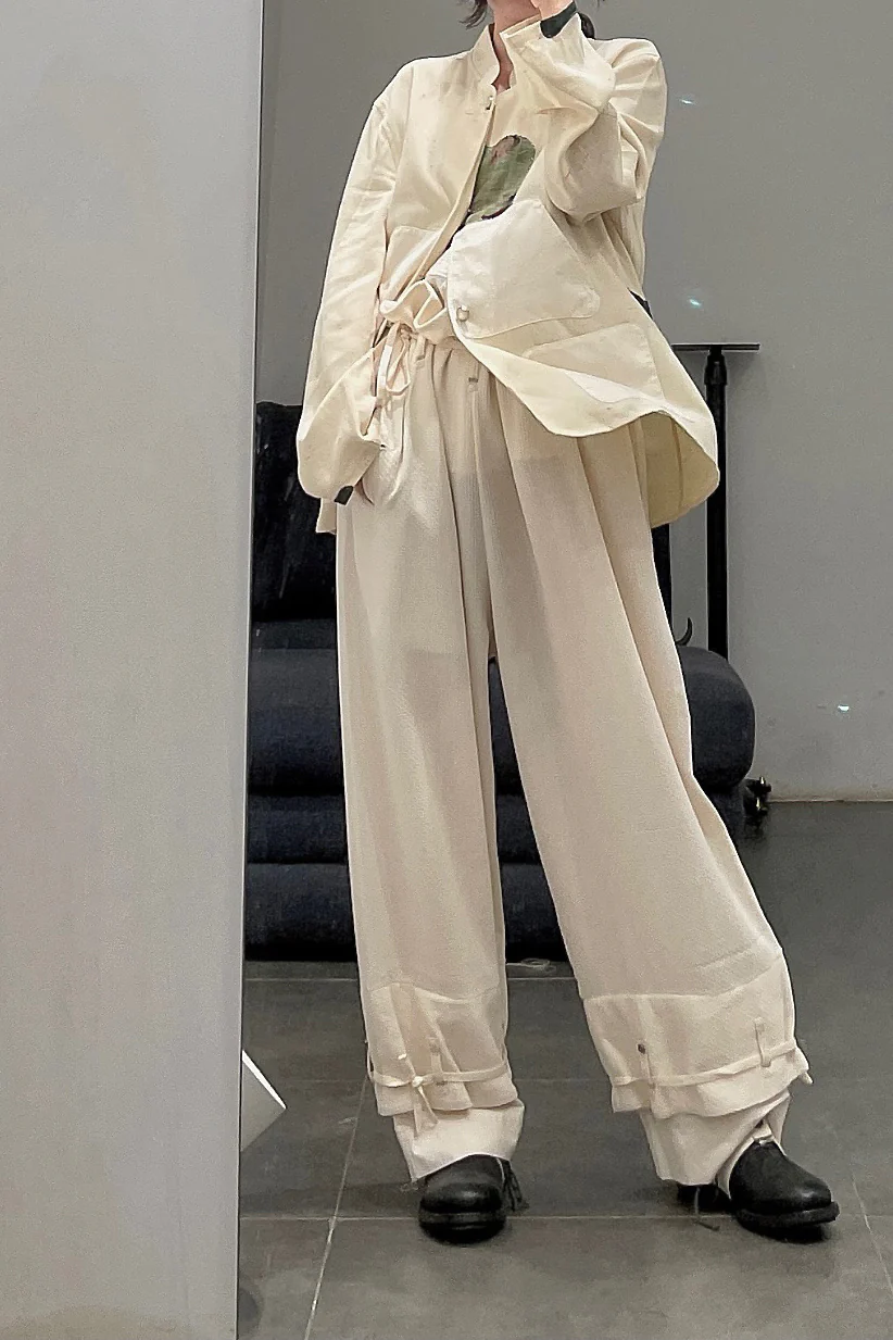 COMMUNS skinny pleated trousers SS21-P119A - Image 13