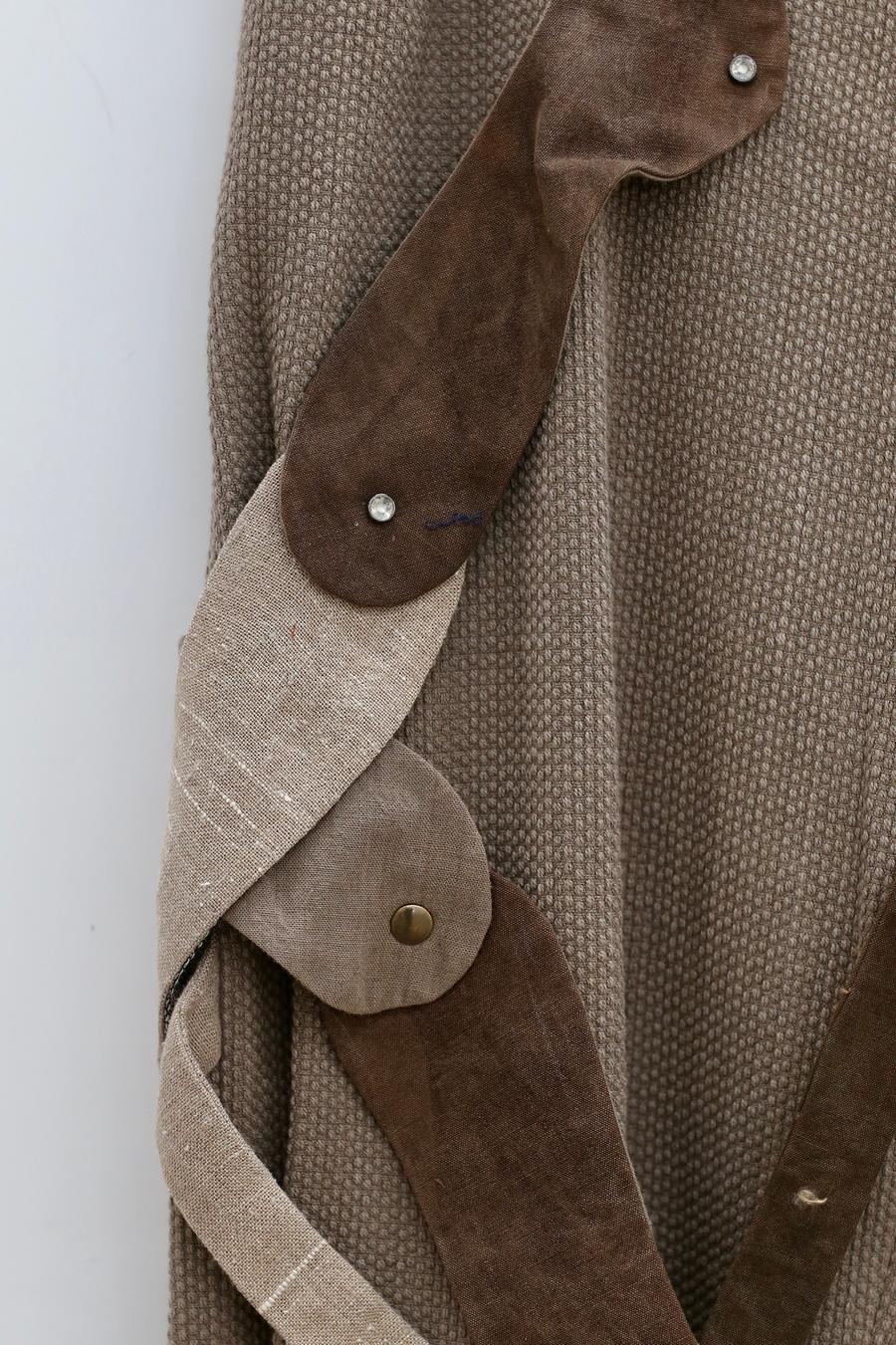 communs taupe belted pants SS22 P127 - Image 13