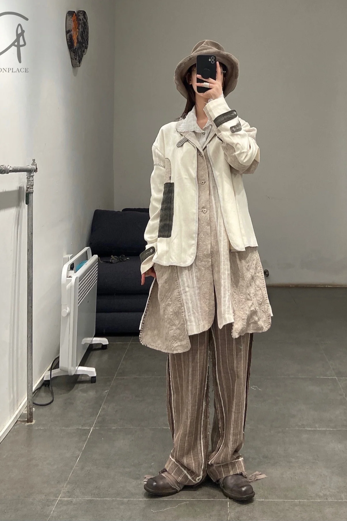 communs top cardigan jacket with patch SS21-V112A - Image 8