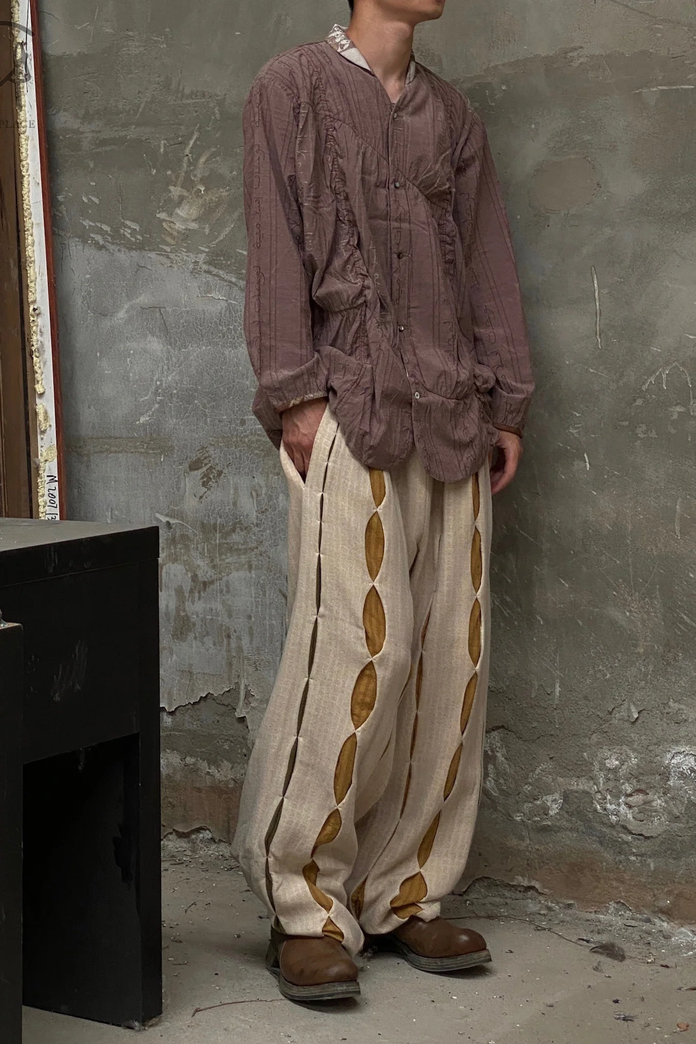 communs wide white seam trousers SS22-P128 - Image 17