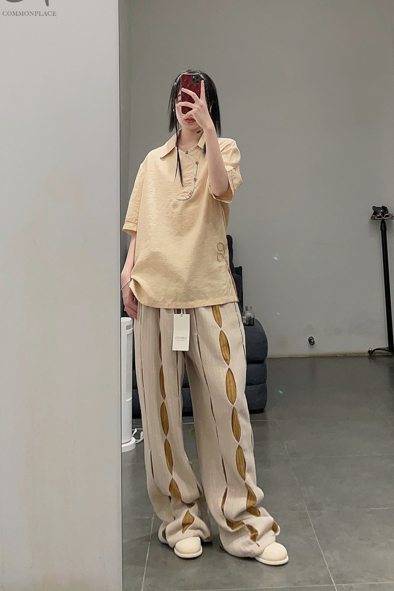 communs wide white seam trousers SS22-P128 - Image 35