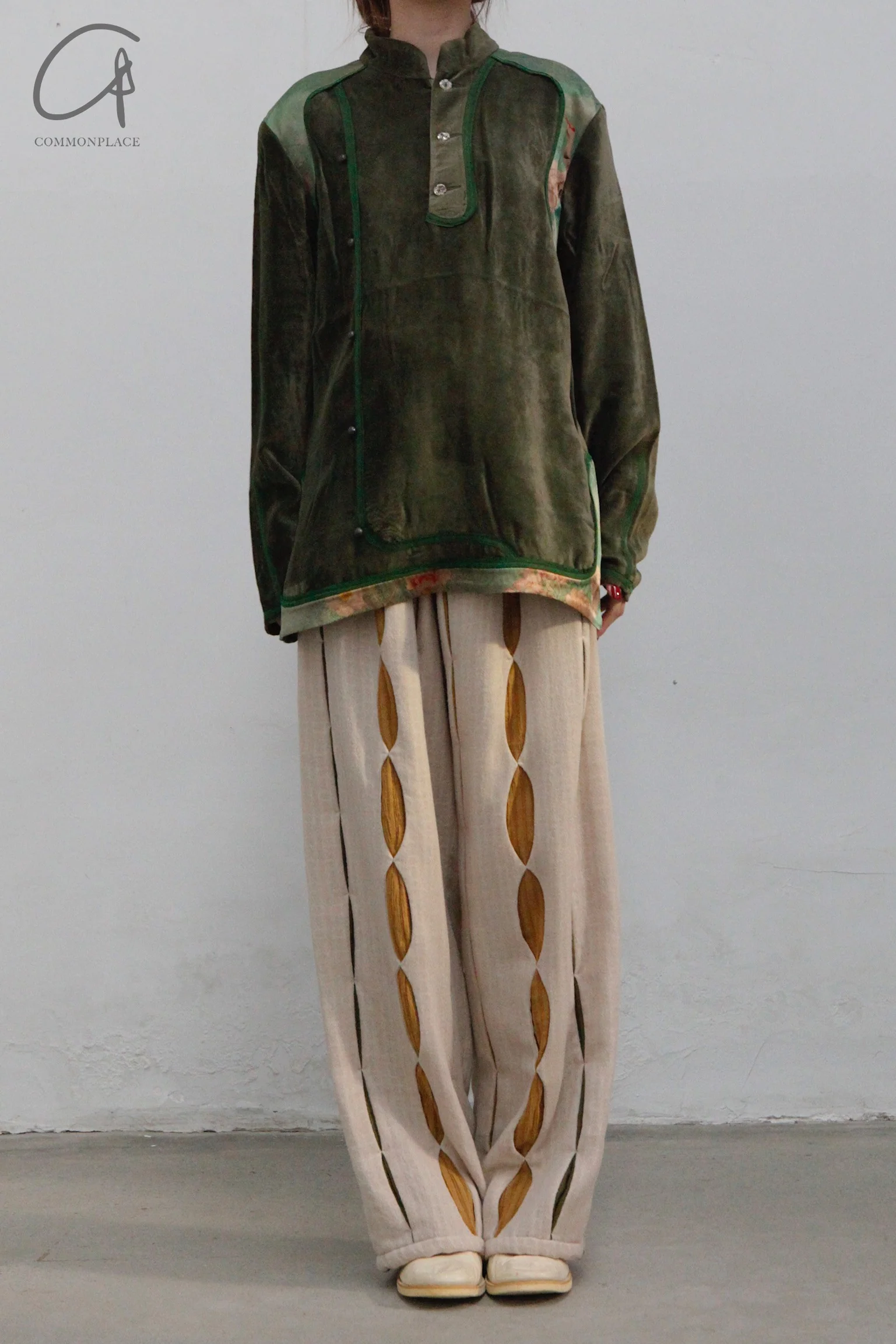 communs wide white seam trousers SS22-P128 - Image 4