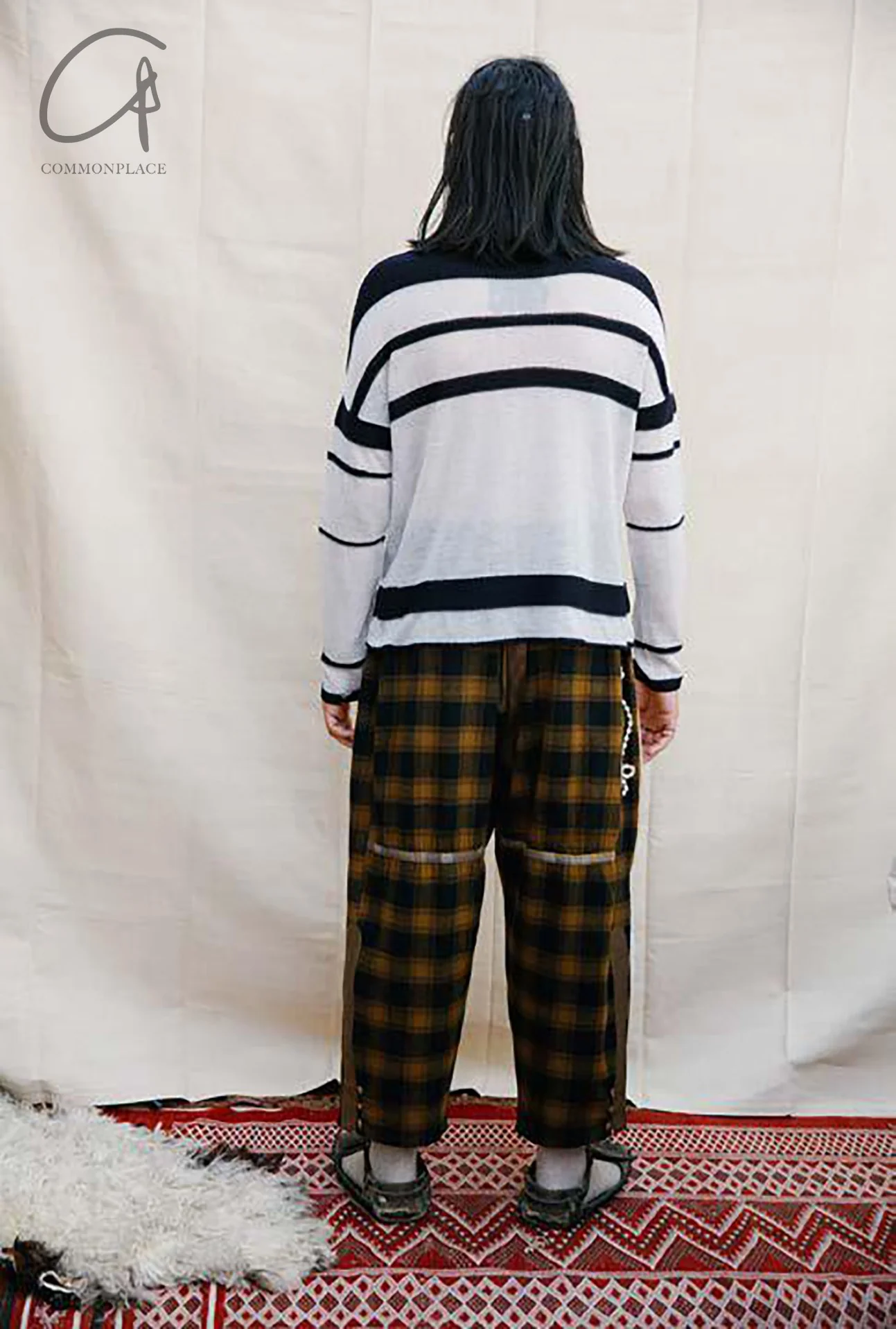 communs wool plaid trousers AW21-P214 - Image 26