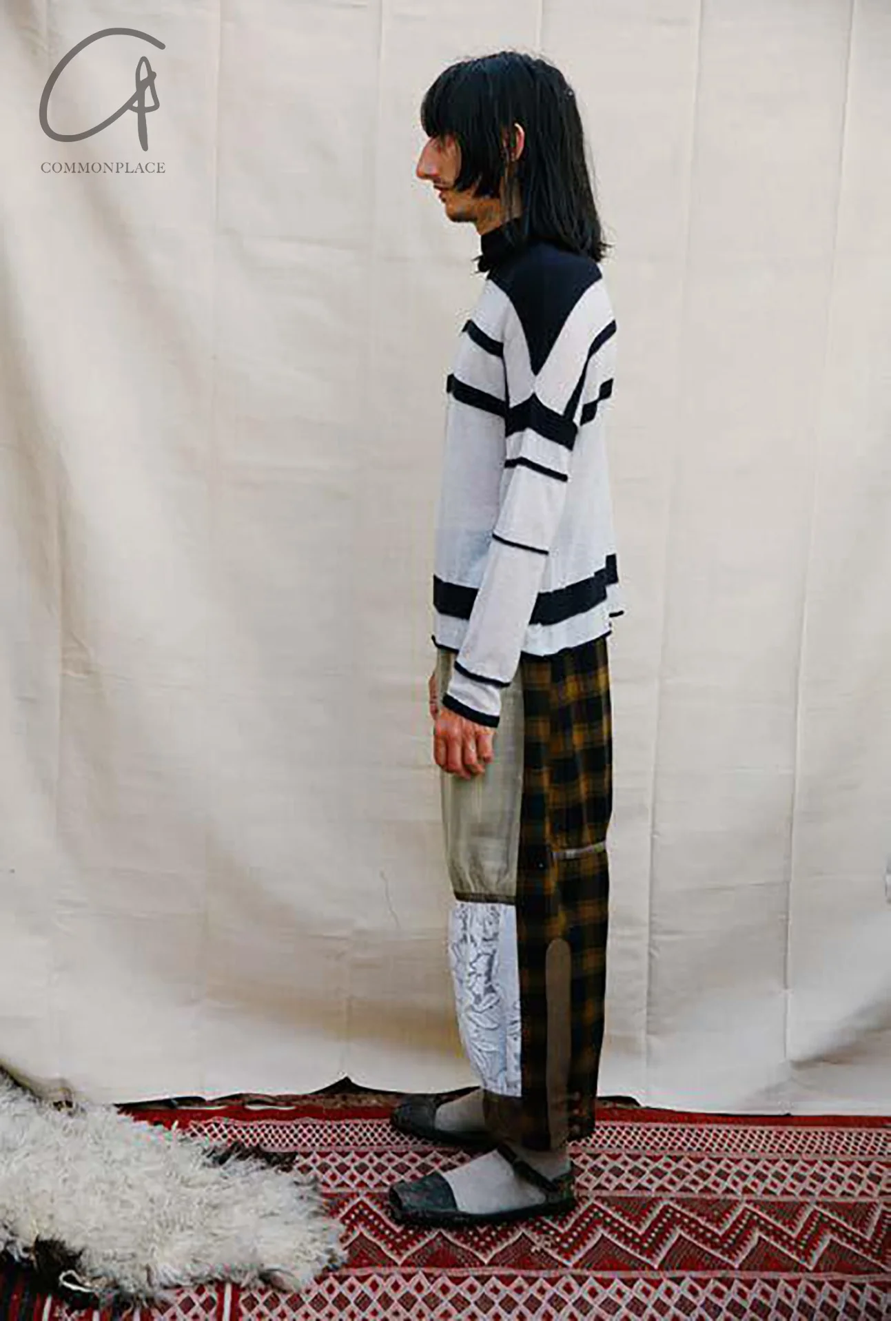 communs wool plaid trousers AW21-P214 - Image 27