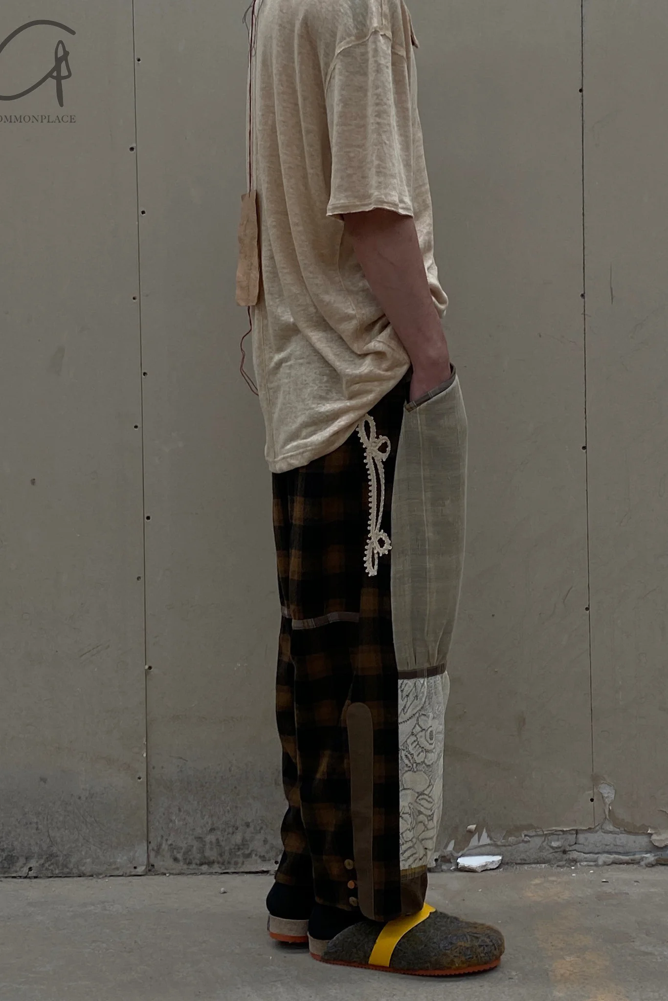 communs wool plaid trousers AW21-P214 - Image 7