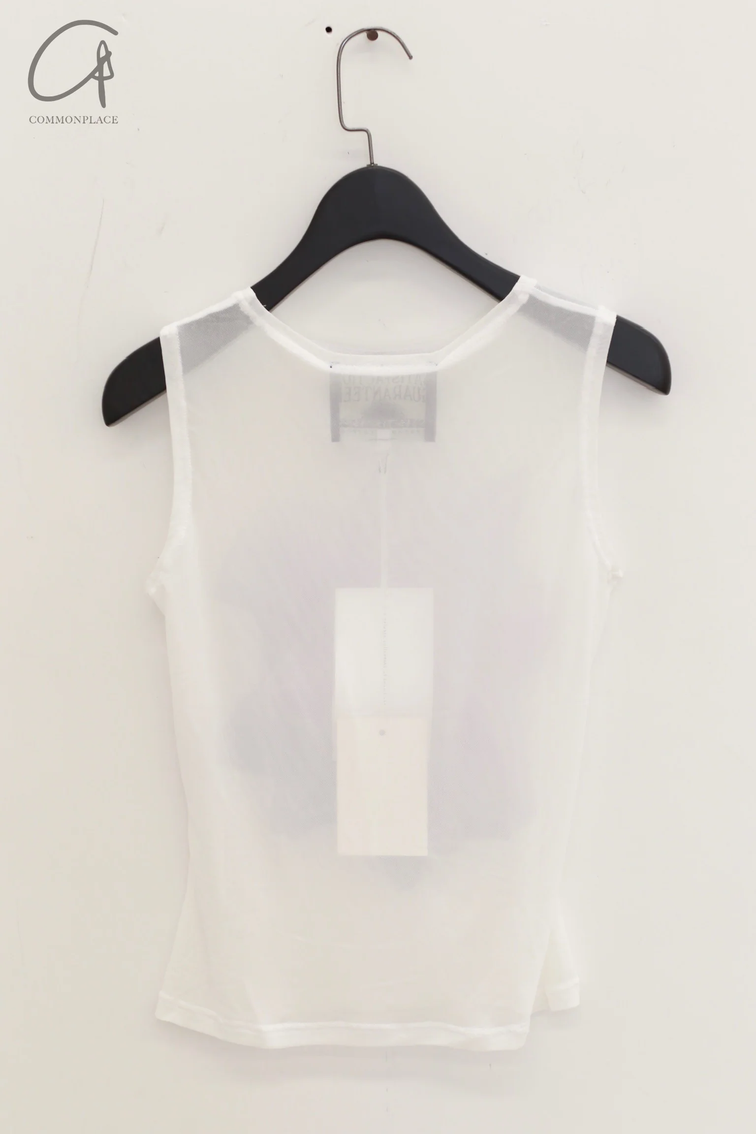 CONSTANÇA ENTRUDO Mesh print top CE-SS24_TOP02-BAI White - Image 4