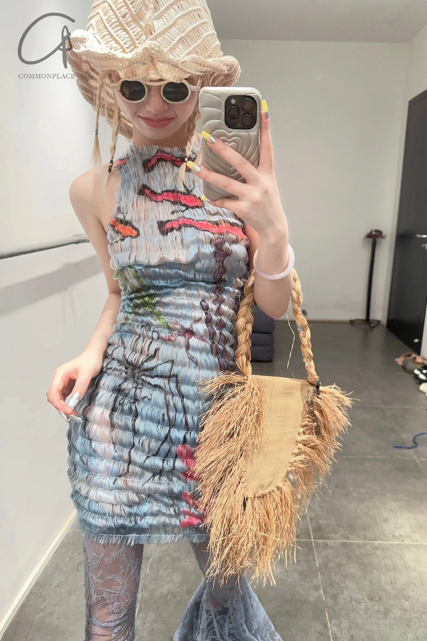 CONSTANÇA ENTRUDO Miracle of the Sea hand-printed dress SS23_DRE01 - Image 16