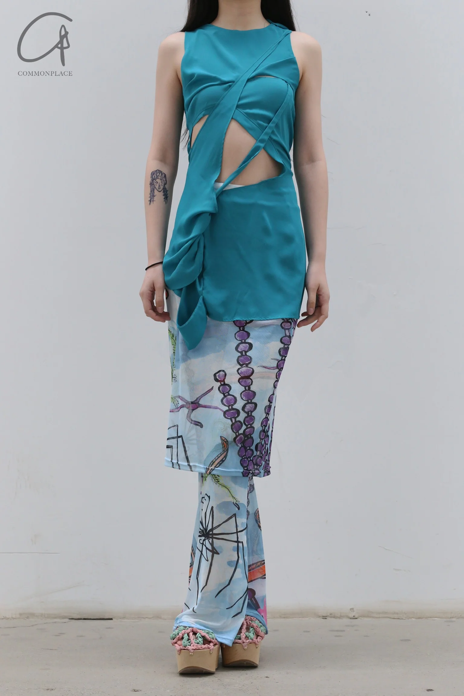 CONSTANÇA ENTRUDO Ocean Miracle Print Mesh Skirt SS23_SKI06 - Image 15