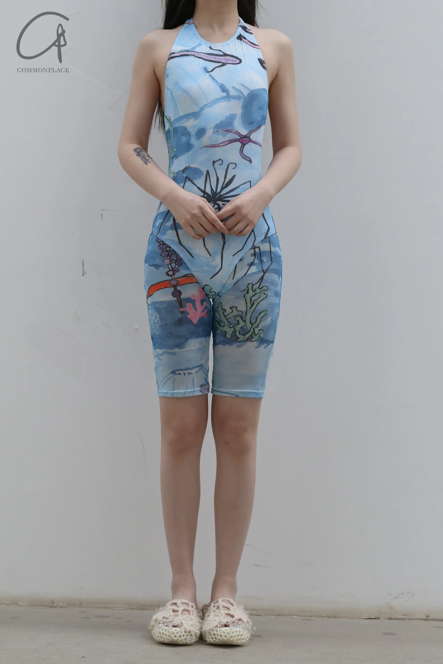 CONSTANÇA ENTRUDO Printed Mesh Cycling Shorts SS23_SHO02 - Image 6