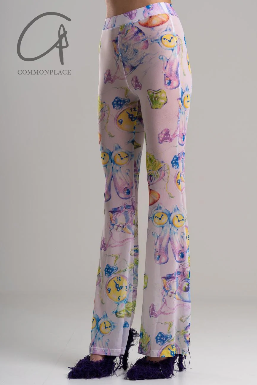 CONSTANÇA ENTRUDO Thread Cocktail Party Mesh Printed Trousers AW23_TRO05 (SS23_TRO08) - Image 2