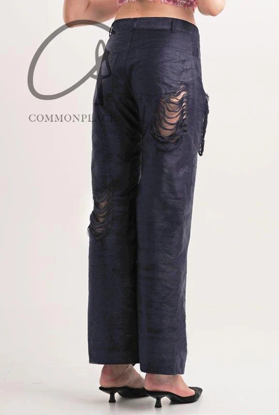 CONSTANÇA ENTRUDO Worn Hand Woven Trousers SS23_TRO03 - Image 7