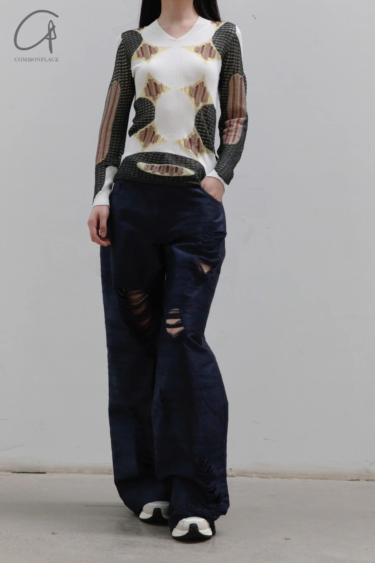 CONSTANÇA ENTRUDO Worn Hand Woven Trousers SS23_TRO03 - Image 8