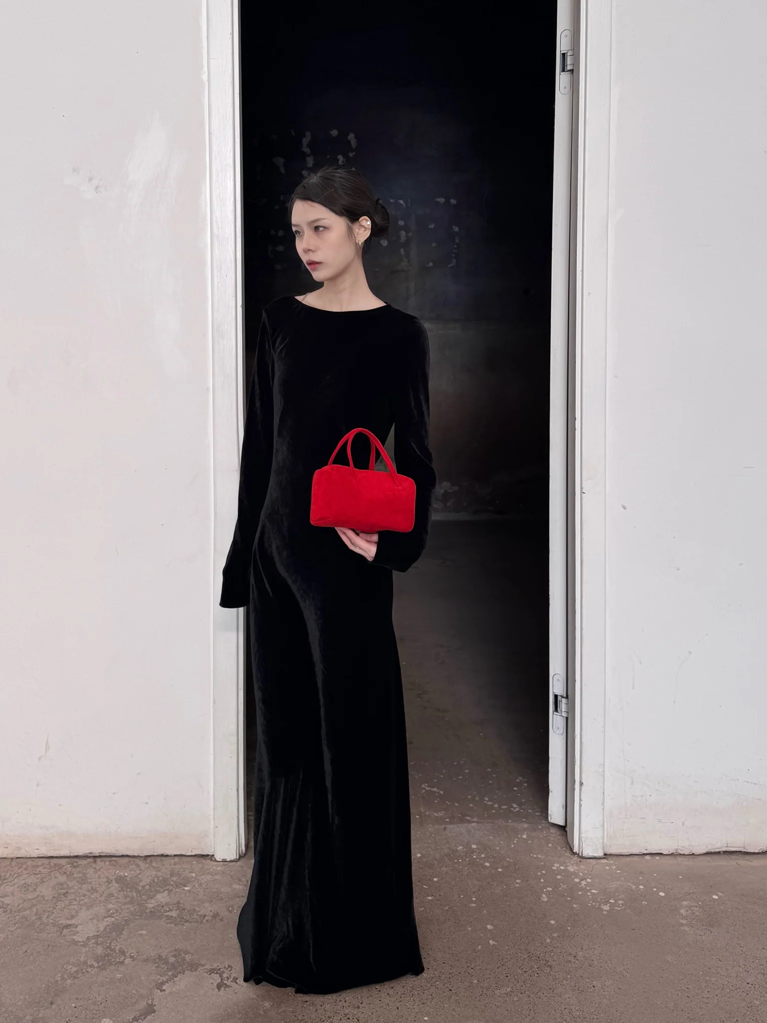 Cortana 24 Fall/Winter ROISIN Dress CTN-A-3784-HEI Black - Image 5