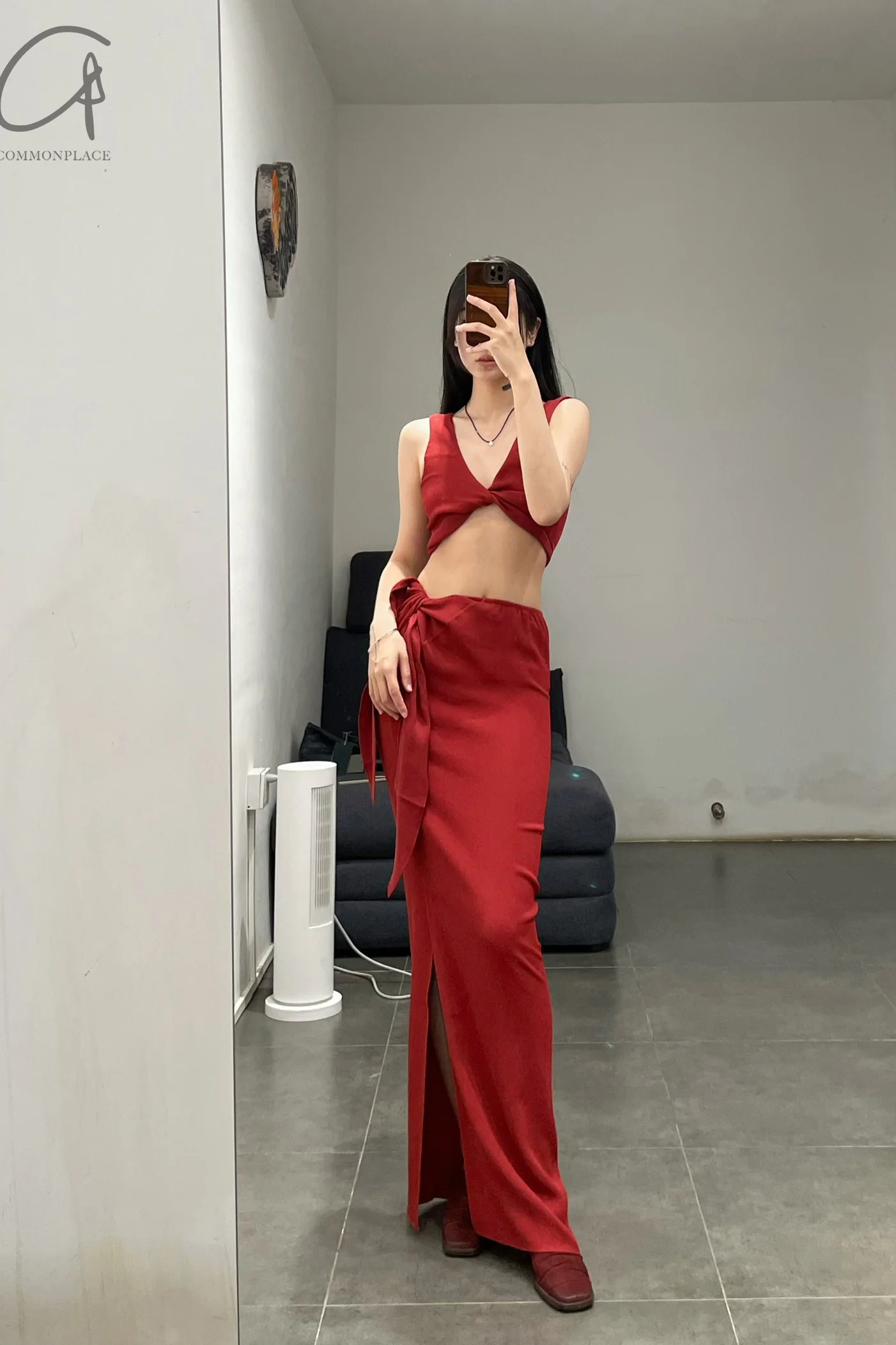 Cortana 24 Spring/Summer Fiona Top CTN-A-0480-HONG A-0480 Red - Image 6