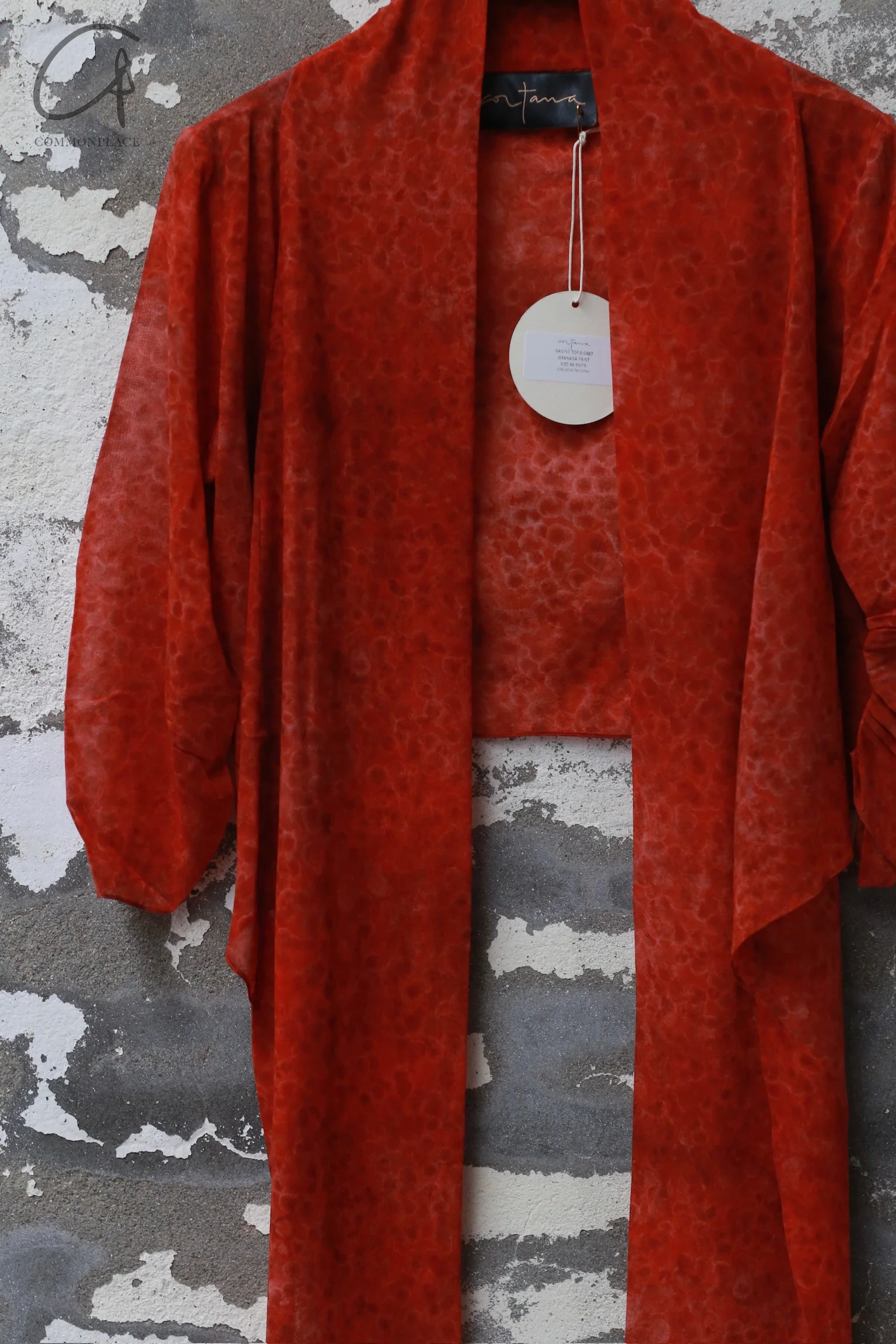 Cortana 24 Spring/Summer Malena Top CTN-A-0487-HONG Red - Image 2