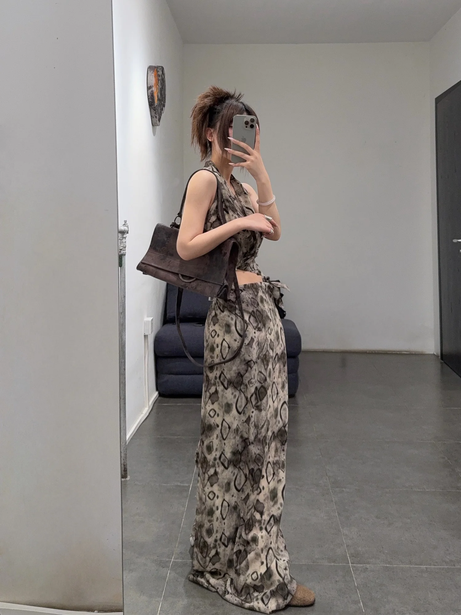 Cortana 25 Spring/Summer ETNA Top/Skirt Spain CTN-SS25-A0367-ELMAS PRINT Top (A2274) - Image 16