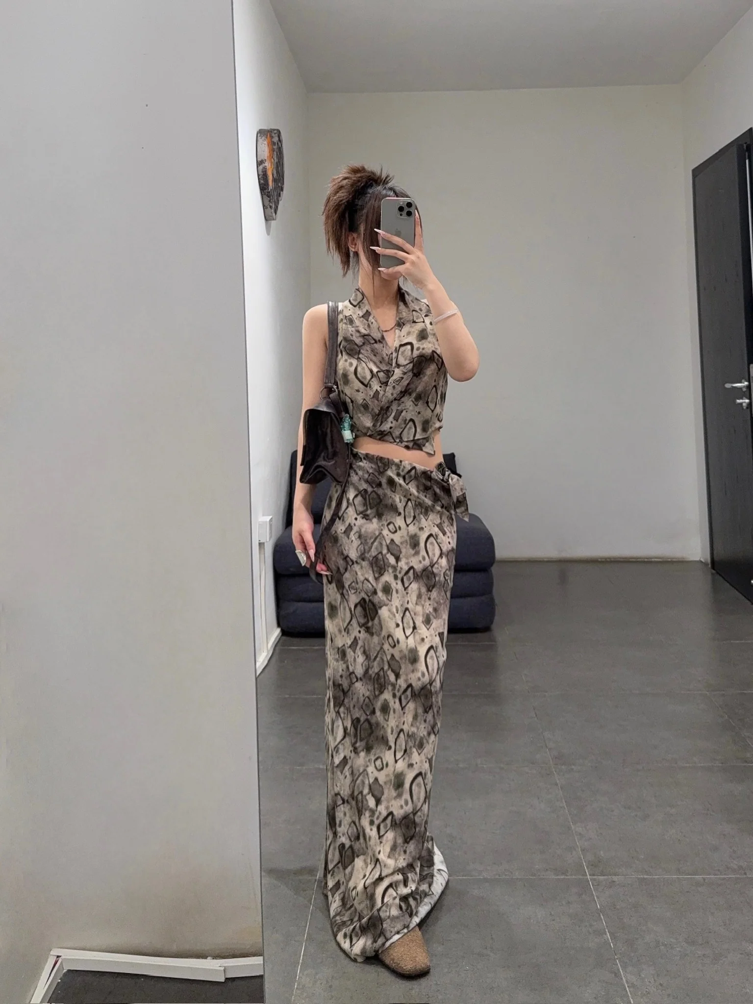 Cortana 25 Spring/Summer ETNA Top/Skirt Spain CTN-SS25-A2274-ELMAS PRINT Skirt (A2274) - Image 15