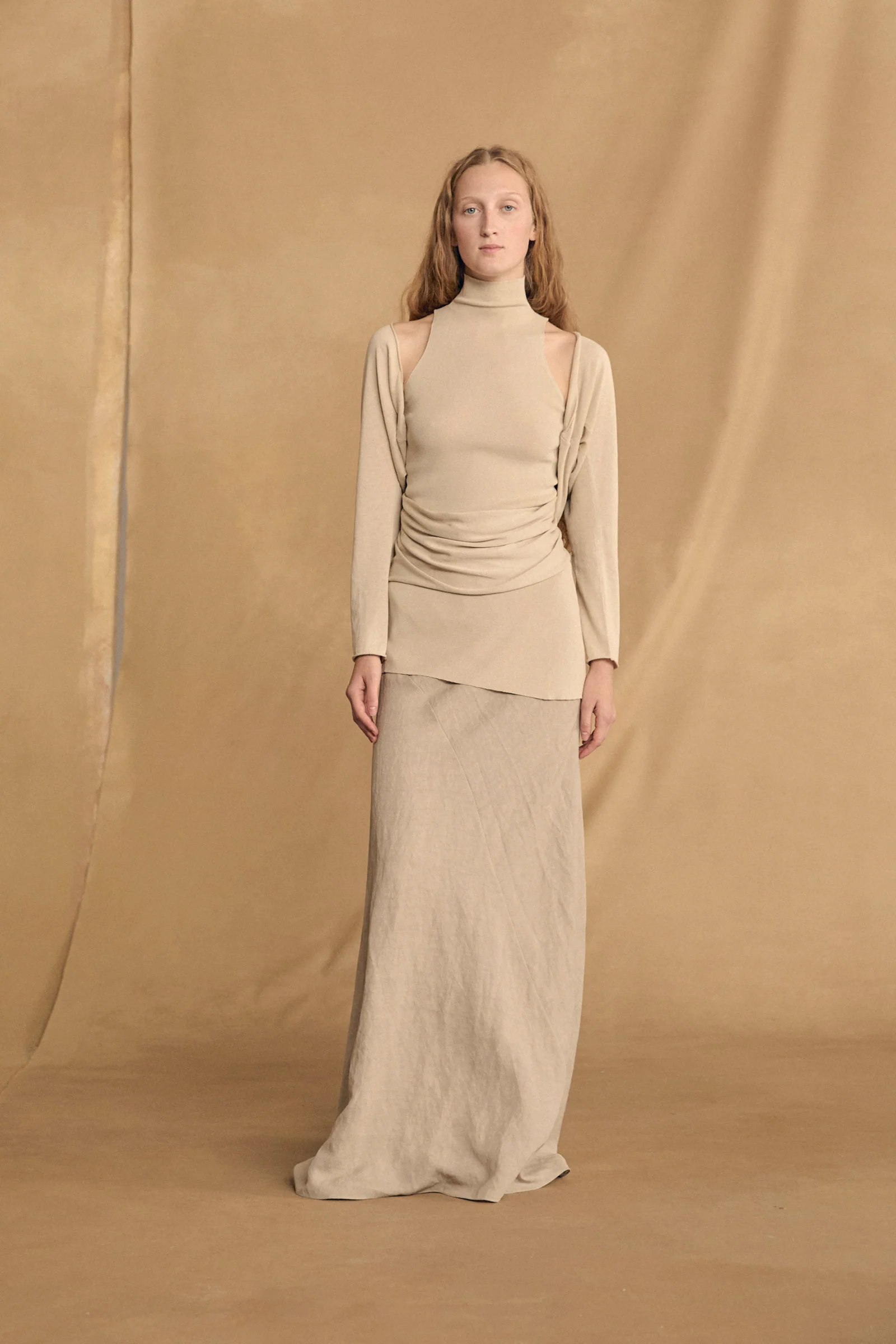 Cortana 25 Spring/Summer REIK Tops/Jackets/Skirts Spain CTN-SS25-A2217-STONE Skirt (K5146) - Image 17