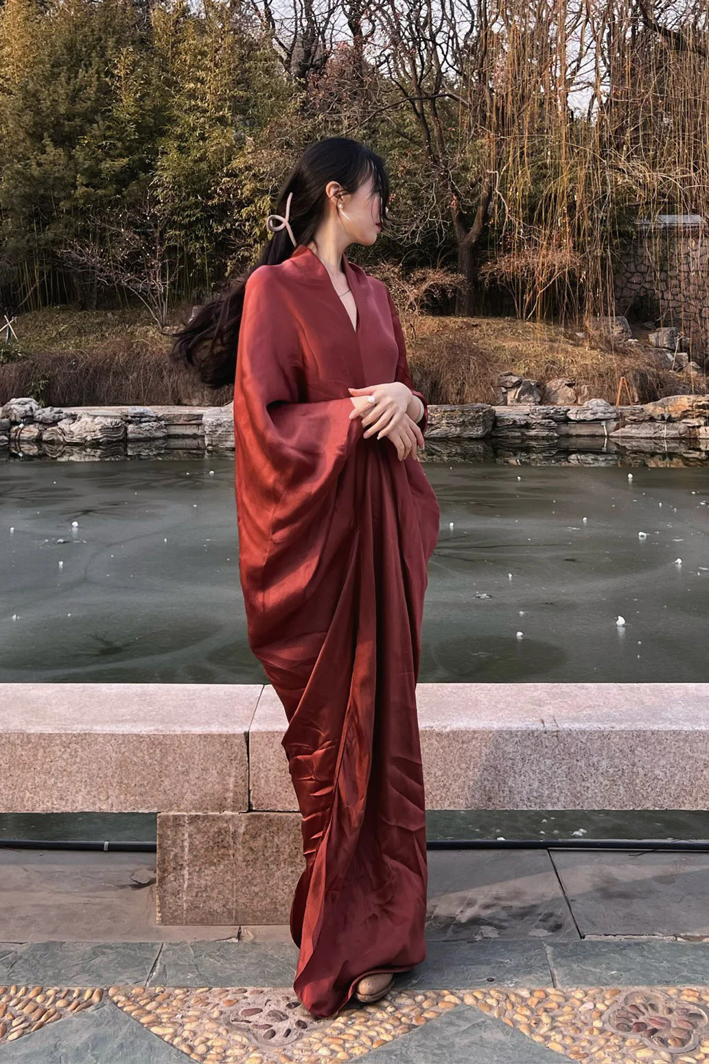 cortana dress A-3529 gray red - Image 16