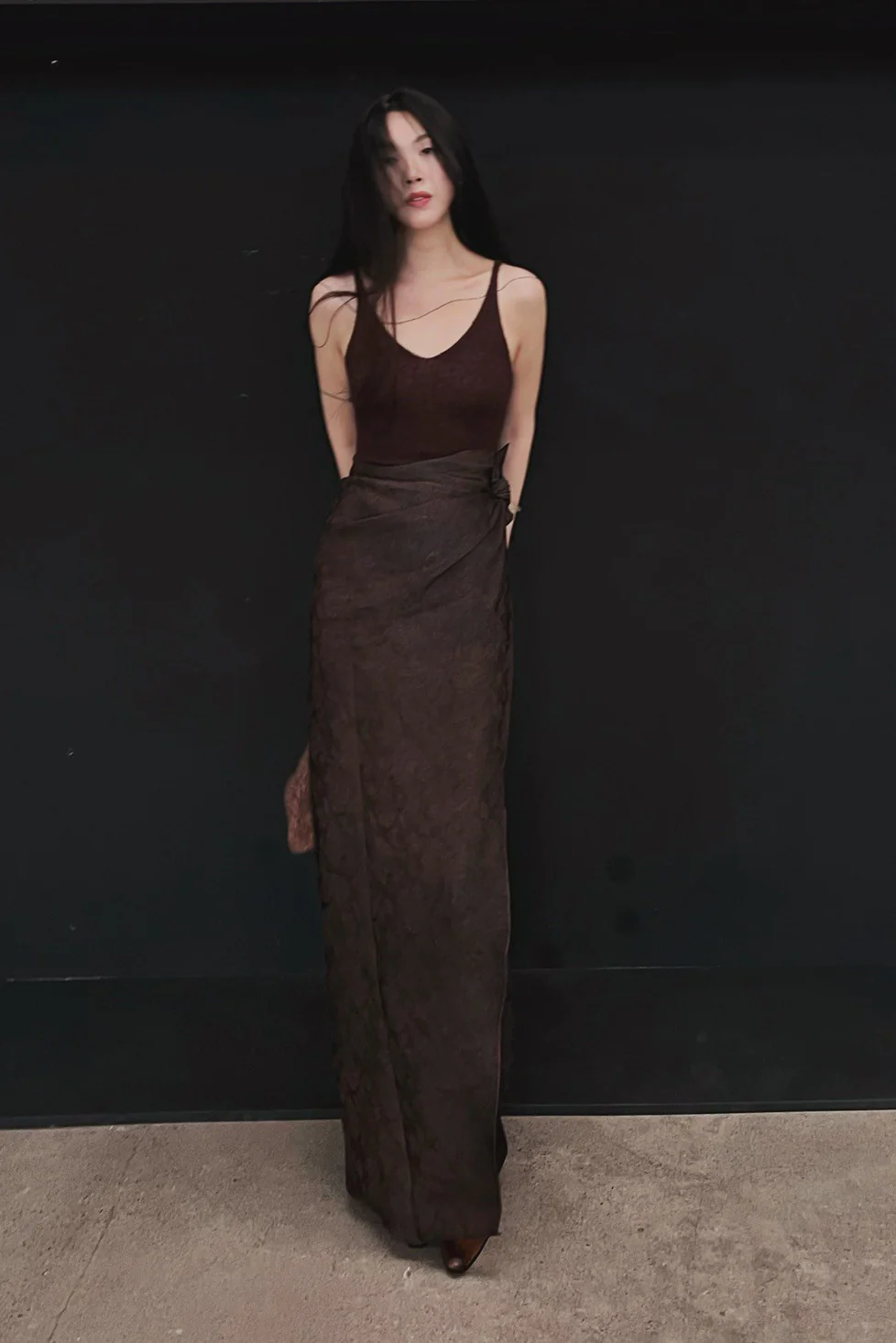 cortana Kaya knitted top KN-4073 dark red - Image 11