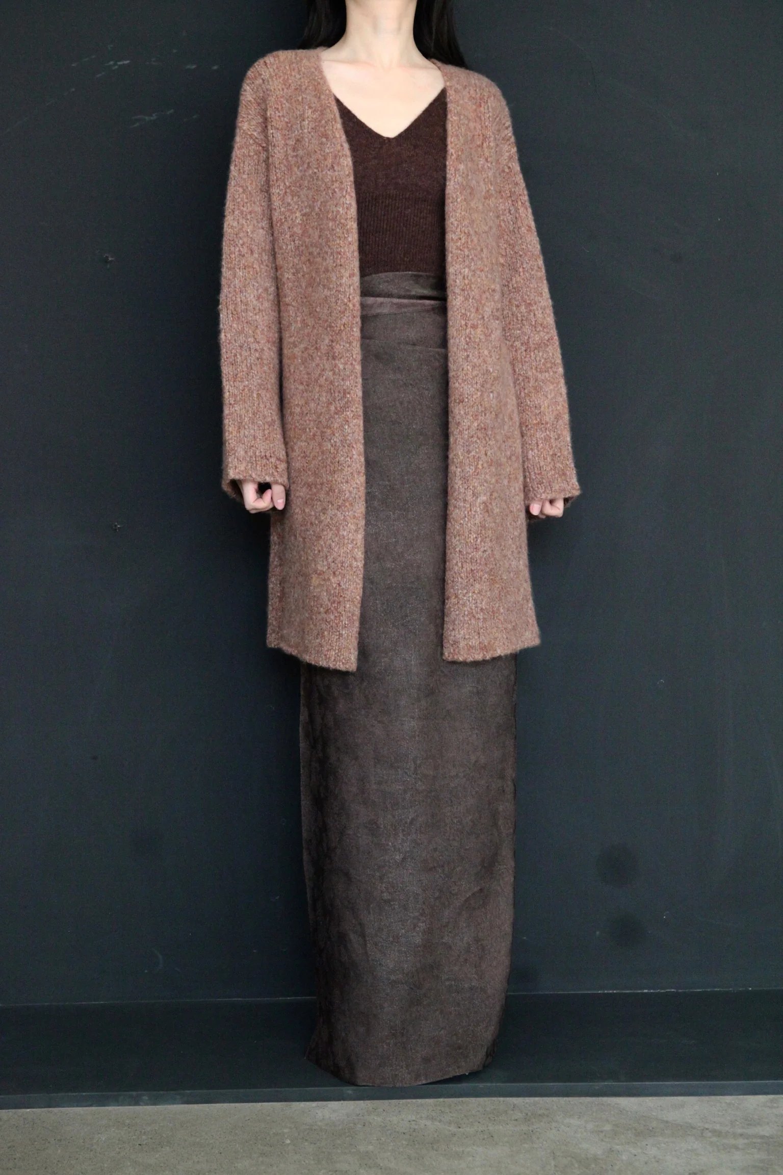 cortana Kaya knitted top KN-4073 dark red - Image 5