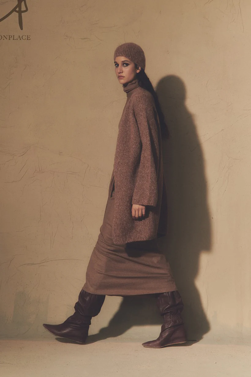 cortana Lanna wrap skirt A-2199-1 brown card - Image 7