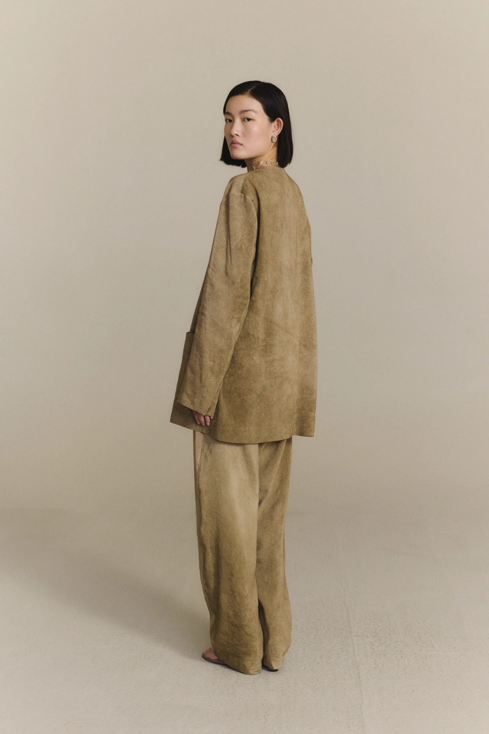 Cortana Spring/Summer 2026 Cacia Trousers/Top/Jacket/Pants, Spain CTN-PS26-A1362-FADE OAK Jacket (A0600 A1362 A4384) - Image 14