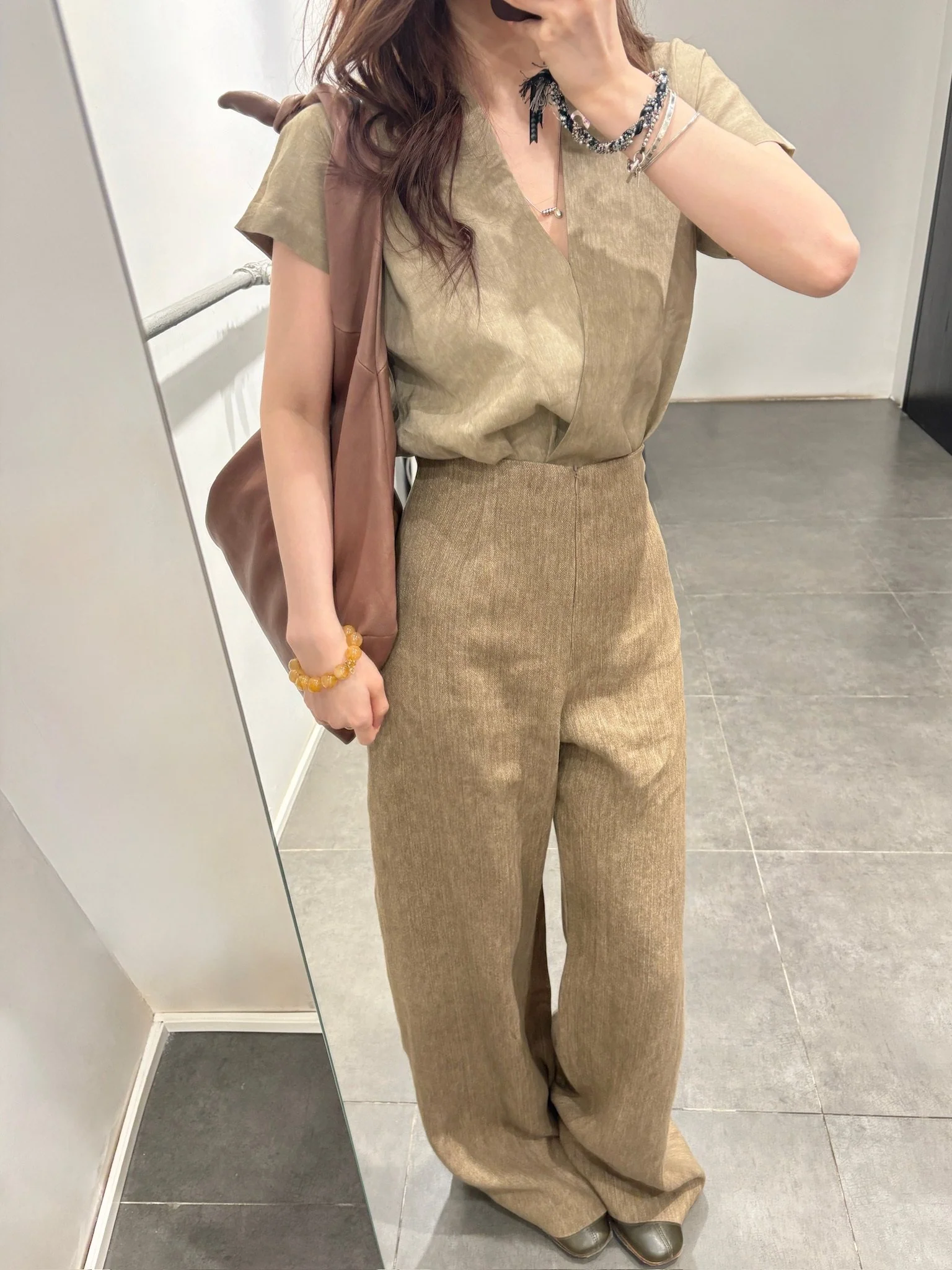 Cortana Spring/Summer 2026 Collection: Cacia Trousers/Tops/Jackets/Pants (Spain) CTN-PS26-A0600-FADE OAK Top (A0600 A1362 A4384) - Image 15