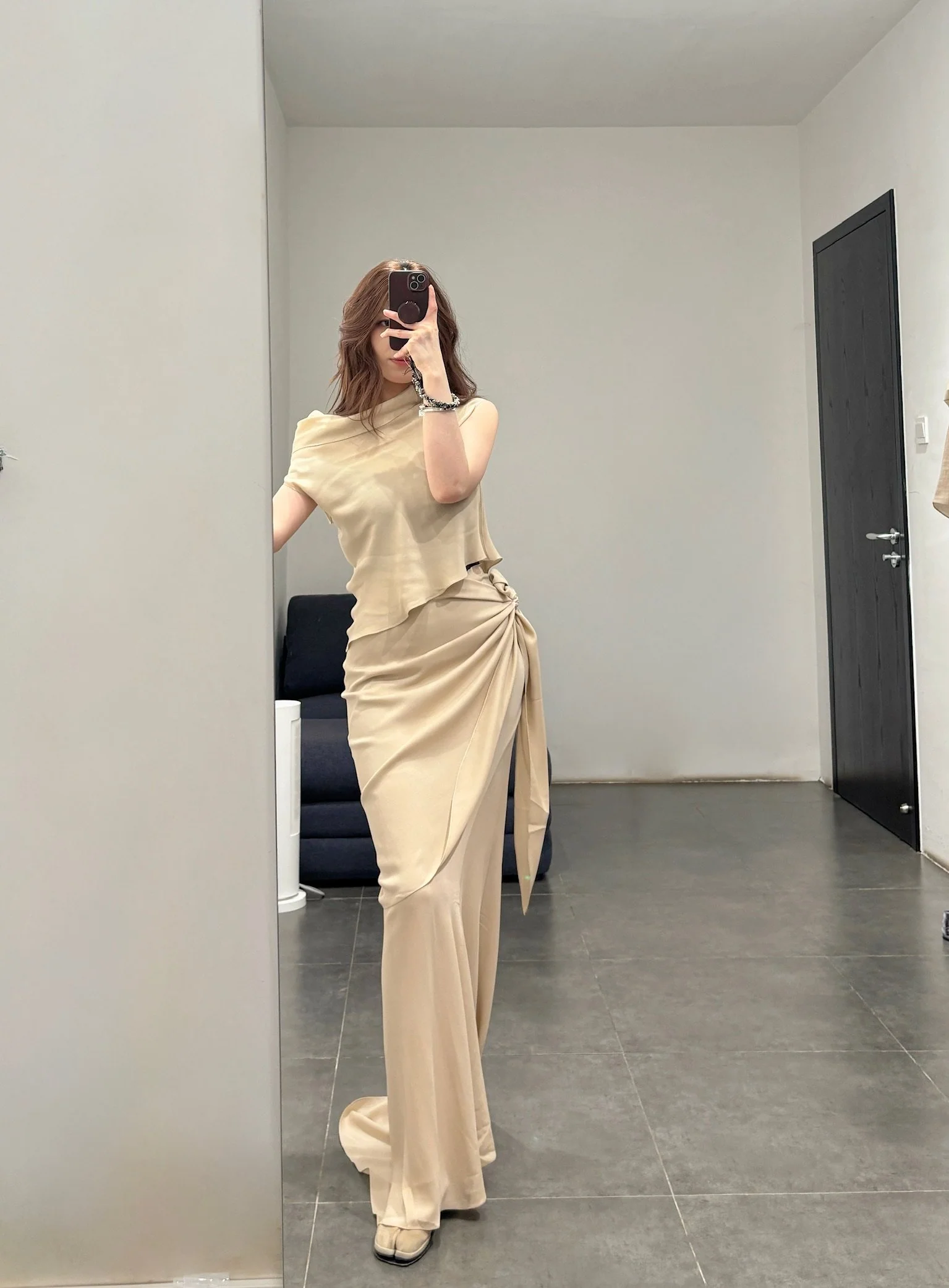 Cortana Spring/Summer 2026 ILIA Top/Isolde Skirt CTN-PS26-A0596-BEIGE Top (PS26-A2287) - Image 12