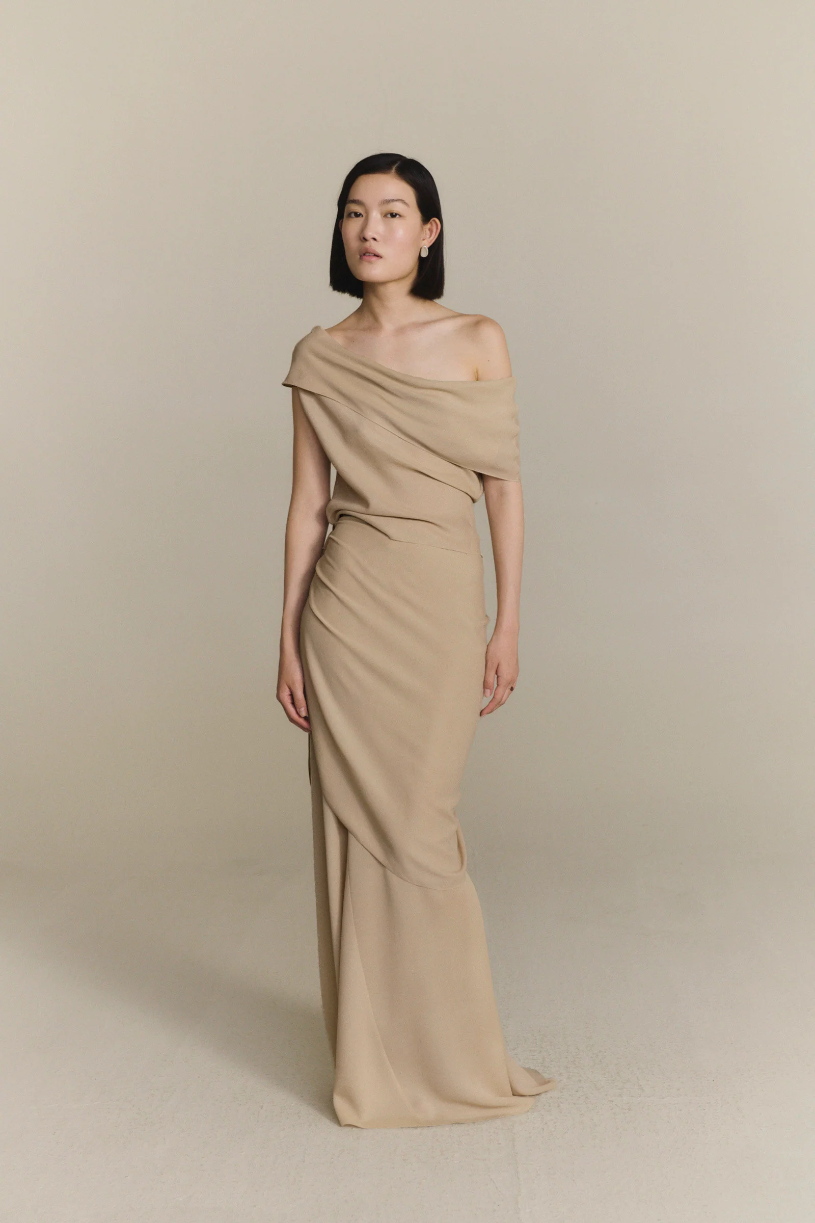 Cortana Spring/Summer 2026 ILIA Top/Isolde Skirt CTN-PS26-A2287-BEIGE Skirt - Image 8