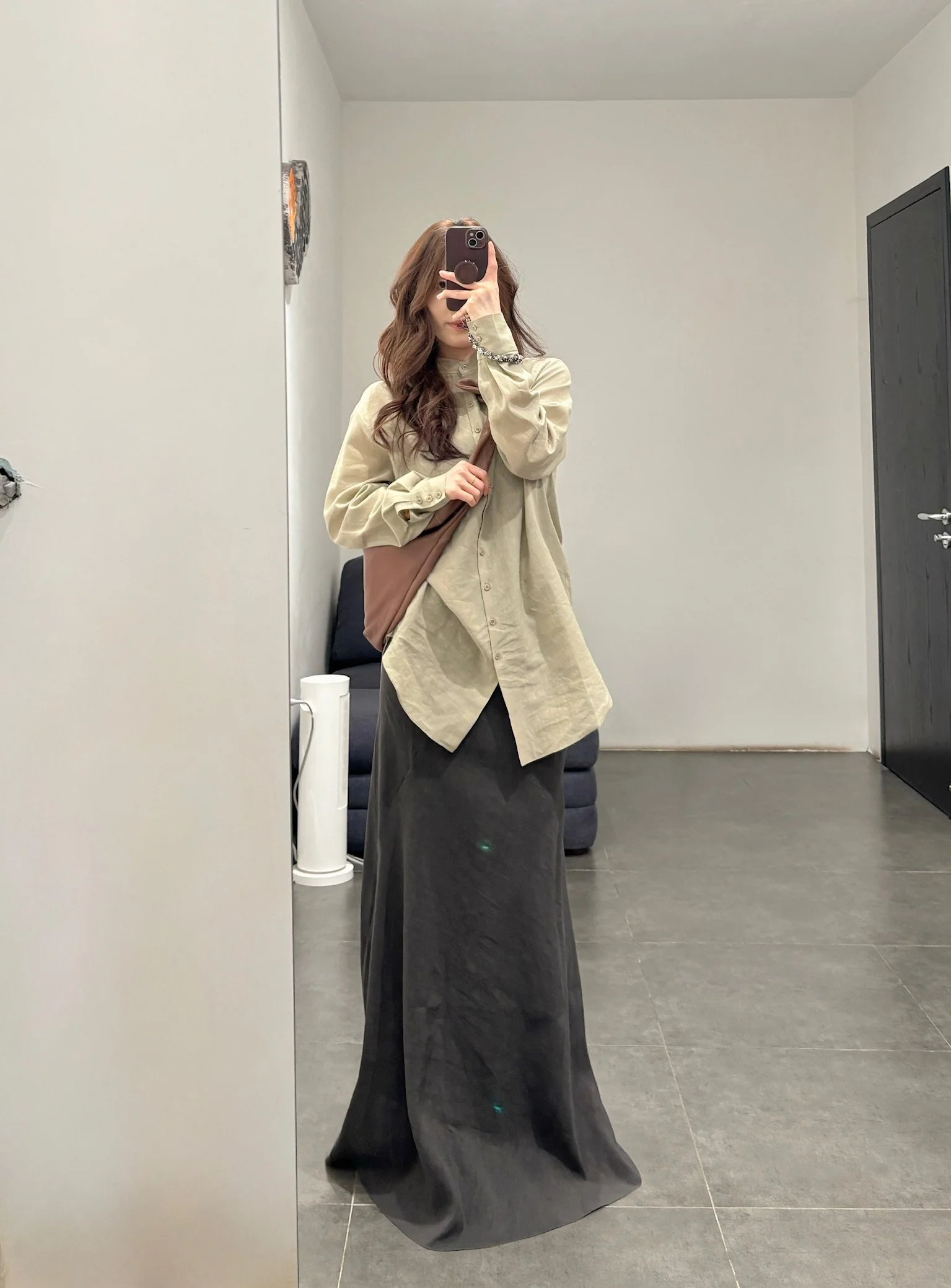 Cortana Spring/Summer 2026 ODEL Skirt CTN-PS26-A2289-DARK GREY - Image 12