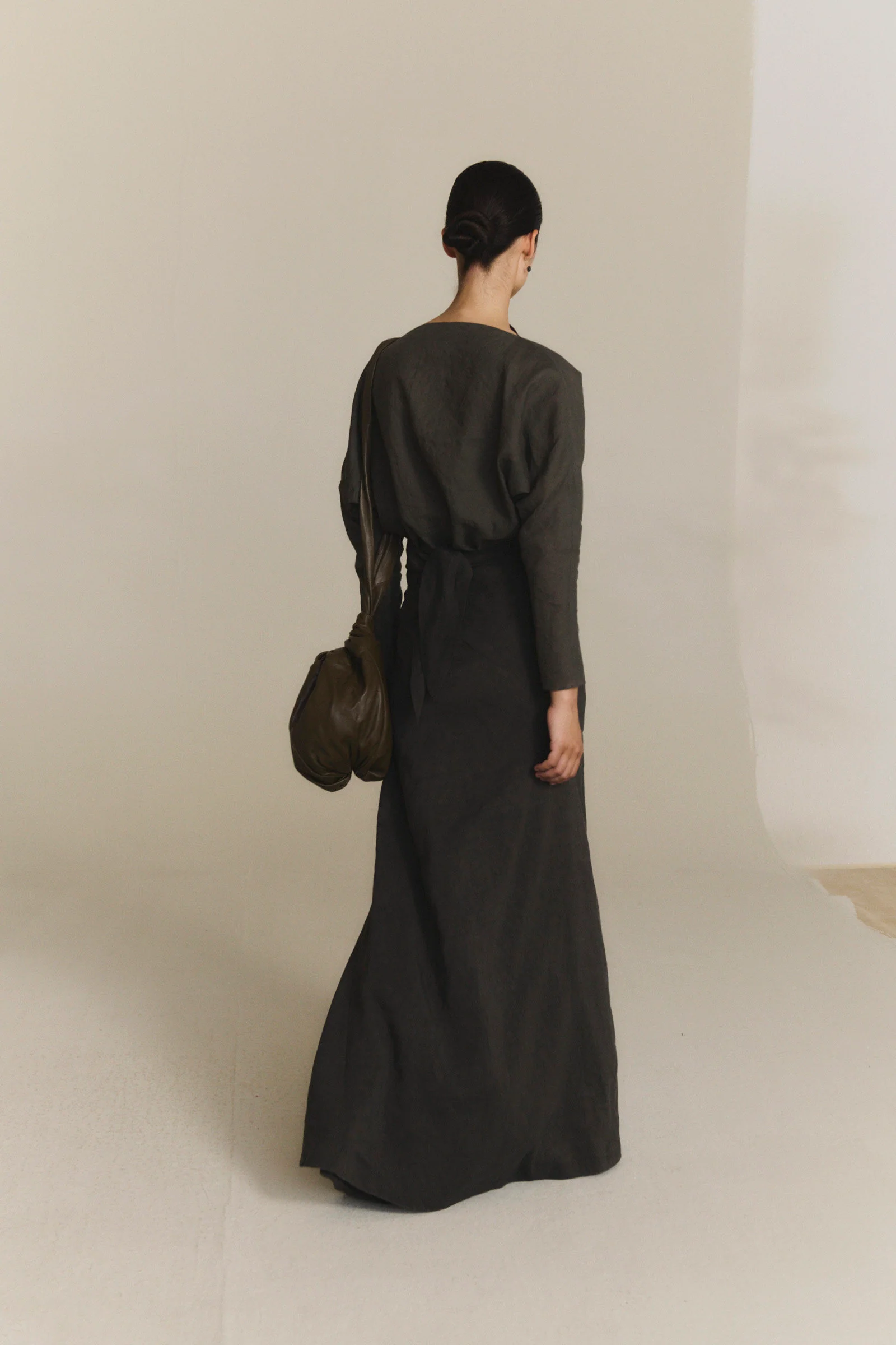 Cortana Spring/Summer 2026 ODEL Skirt CTN-PS26-A2289-DARK GREY - Image 9